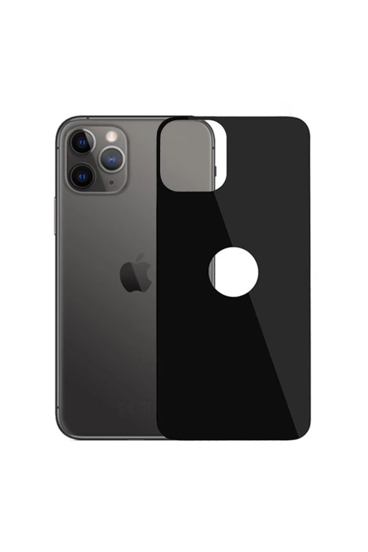 Marsilyan İPhone 11 Pro Max 6.5 inch Full Arka Koruma Tempered Kırılmaz Cam-(5775) - MCT3647-6249