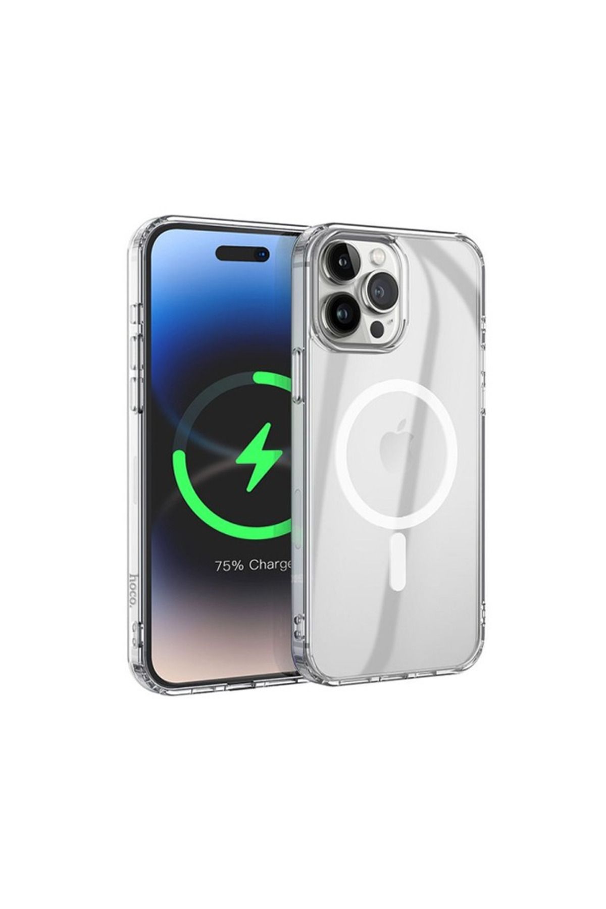 demila Hoco iPhone 15 Pro Max Anti-Fall Darbe Önleyici Airbag Manyetik Magsafe Silikon Kı - MLA8734-8224