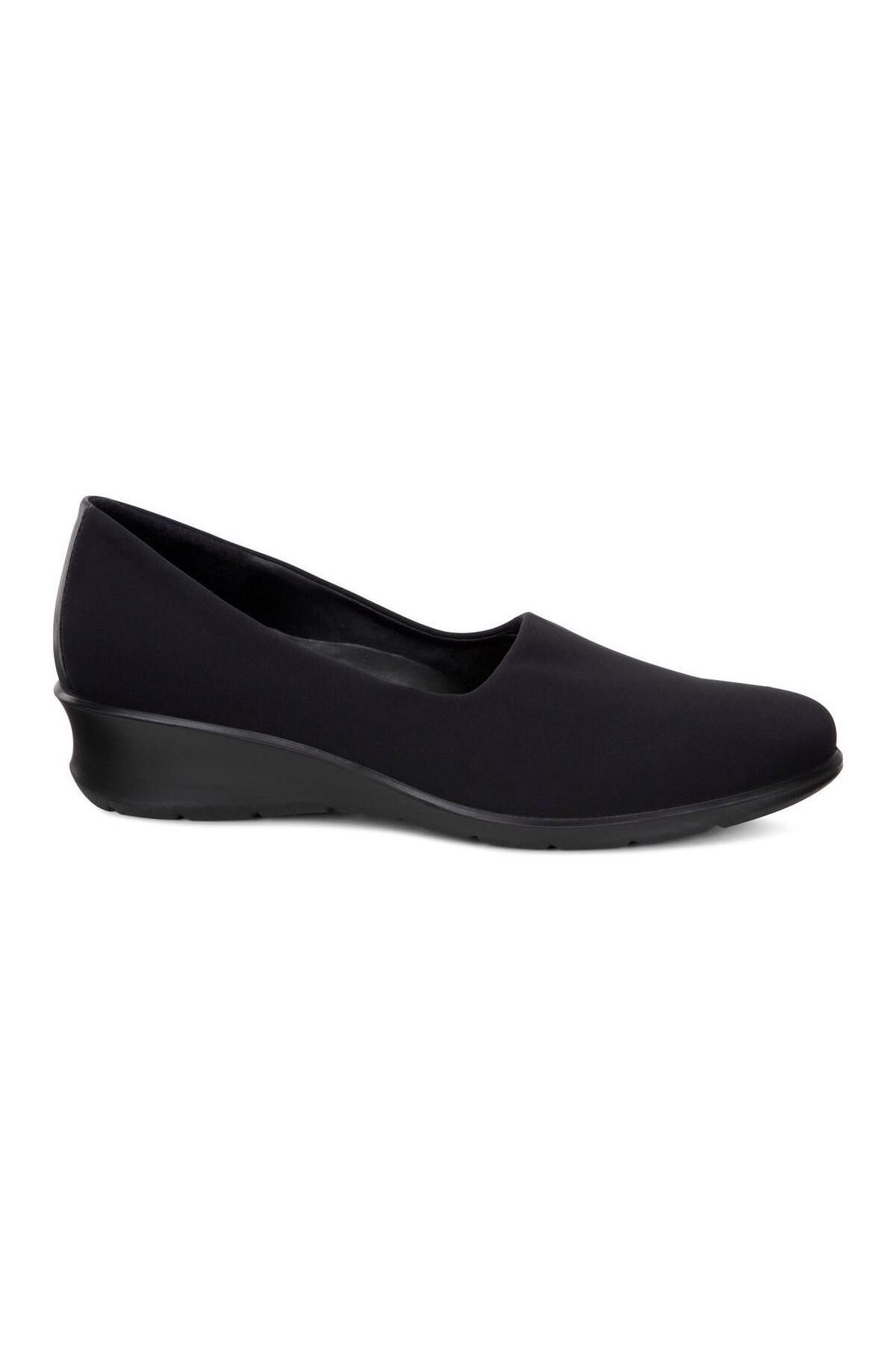 Ecco-Felicia Black/Black Textile/Feather 5