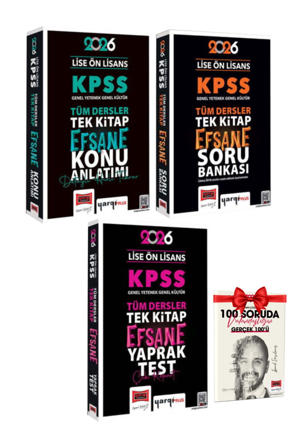 Yargı Yayınları 2026 KPSS Lise Ön Lisans Tüm Dersler Tek Kitap Efsane Konu Anlatımı+ Soru Bankası+Yaprak Test+Hediye