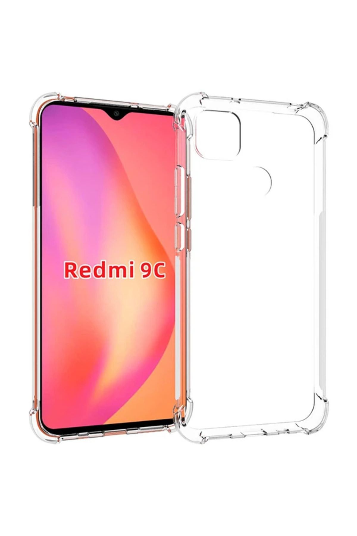 LaCend Xiaomi Mi Redmi 9C Anti-Drop Silikon Kılıf Shockproof kılıf-(5775) - LC5500-3250