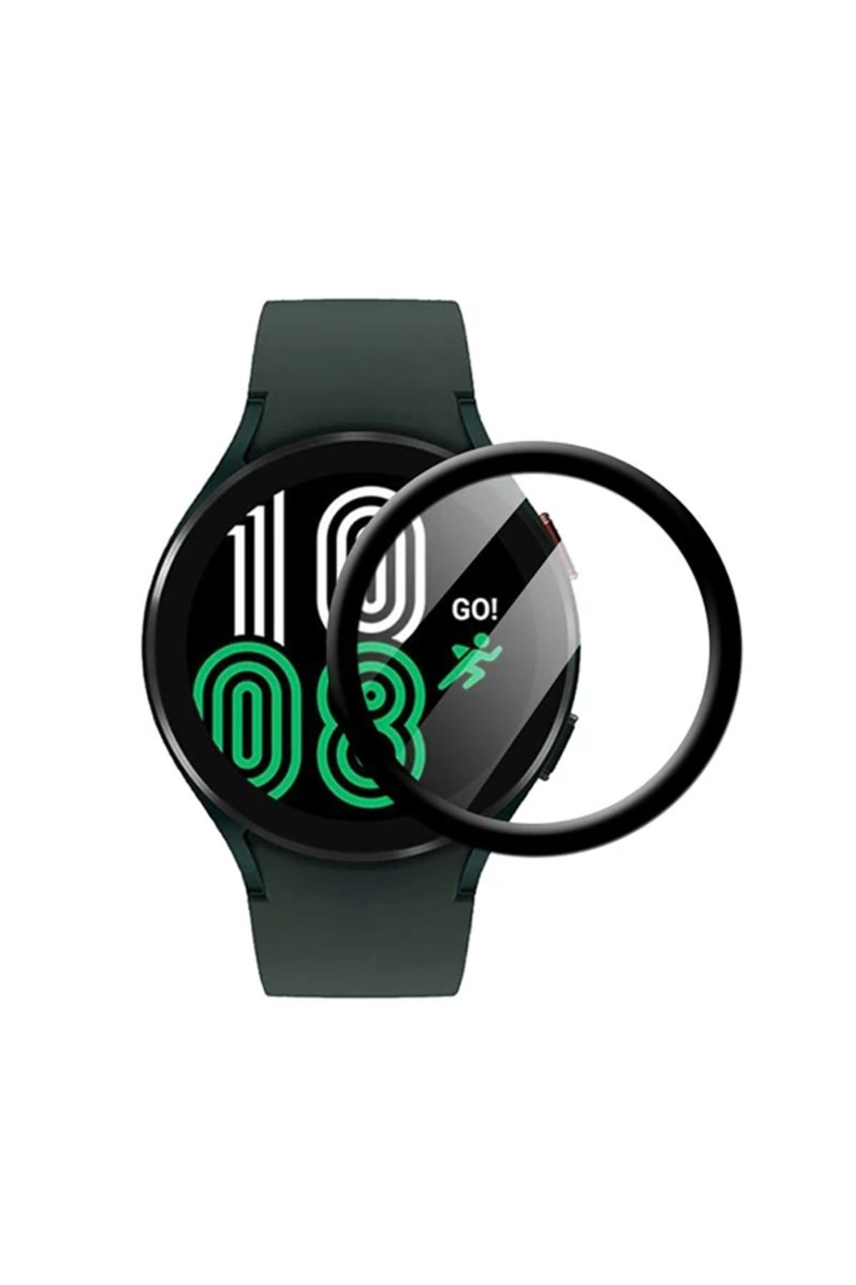Marsilyan Sm Galaxy Watch 4 40mm 3D Full Kaplama Ekran Koruyucu PET+PMMA-(5775) - MCT8497-7880