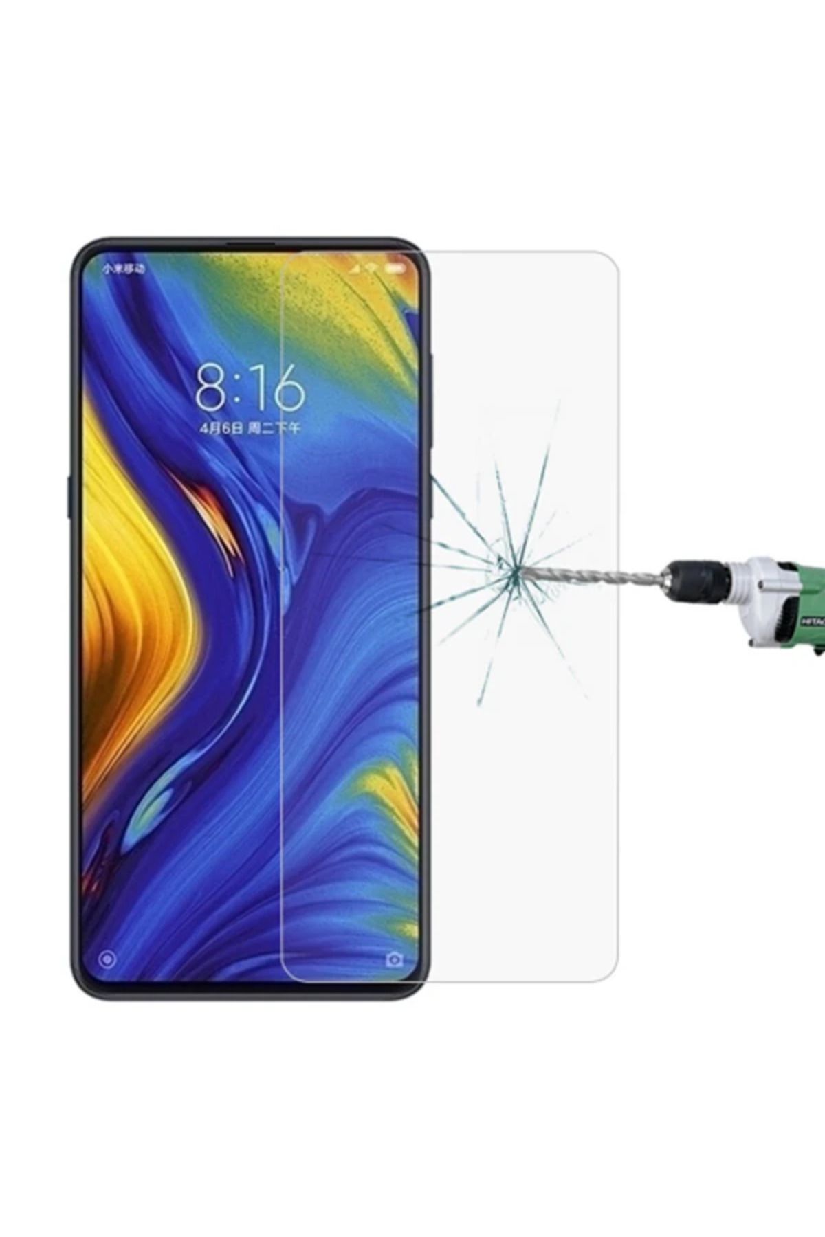 Marsilyan Xiaomi Mi Mix 3 Tempered Kırılmaz Cam Ekran Koruyucu-(5775) - MCT8037-5091