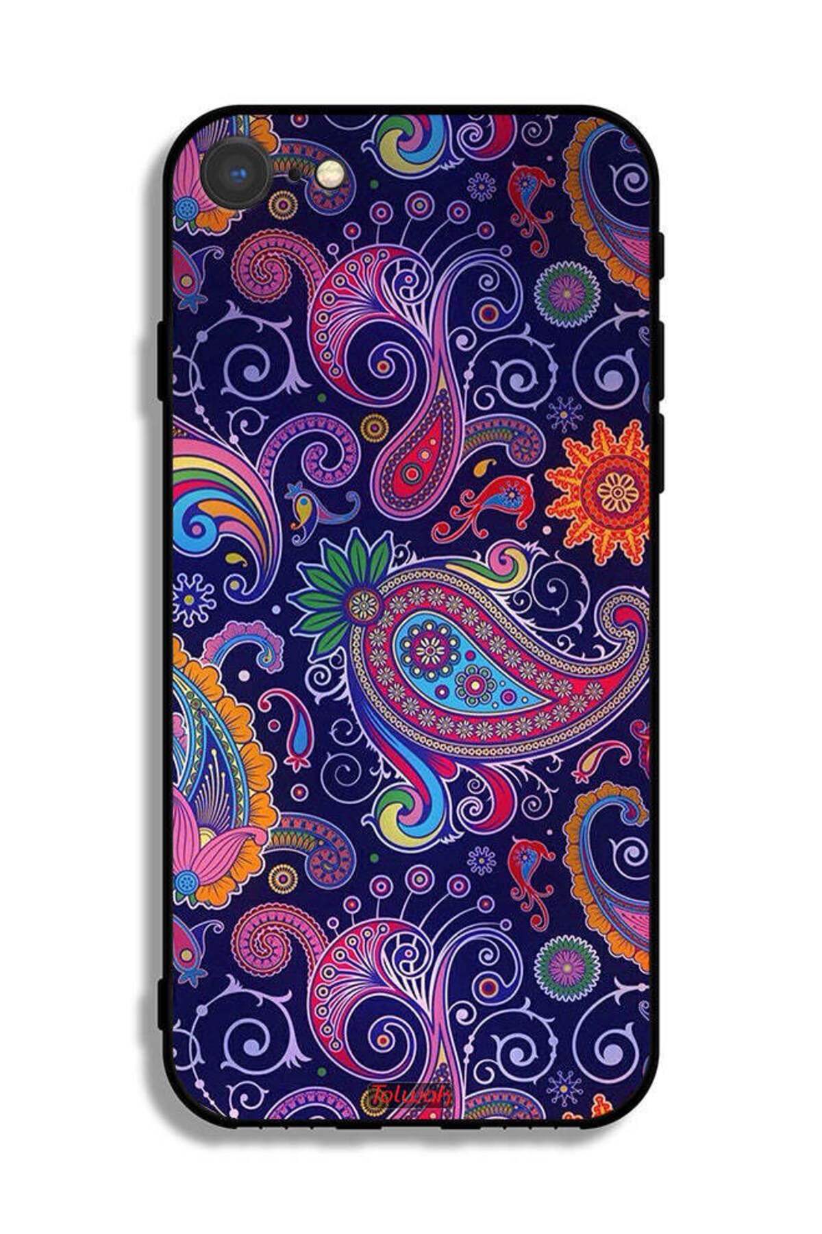 Tolwak-Apple iPhone 7 Protective Case Mandala Art Pattern 2