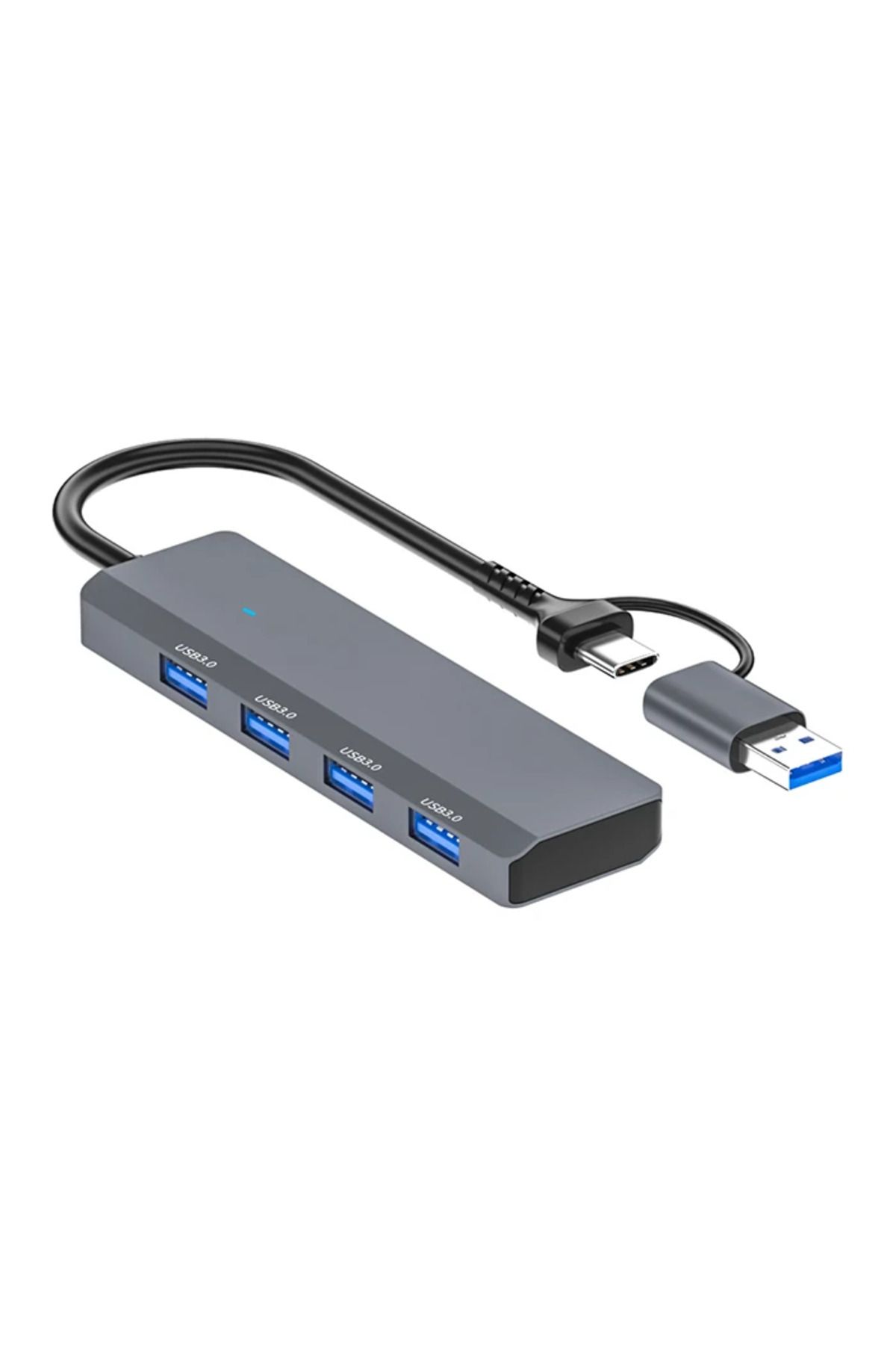 Marsilyan ALLY ADS-305D 4in1 USB/Type-C to 4X USB3.0 HUB Çoğaltıcı Çevirici Dönüştür? - MCT4718-6429