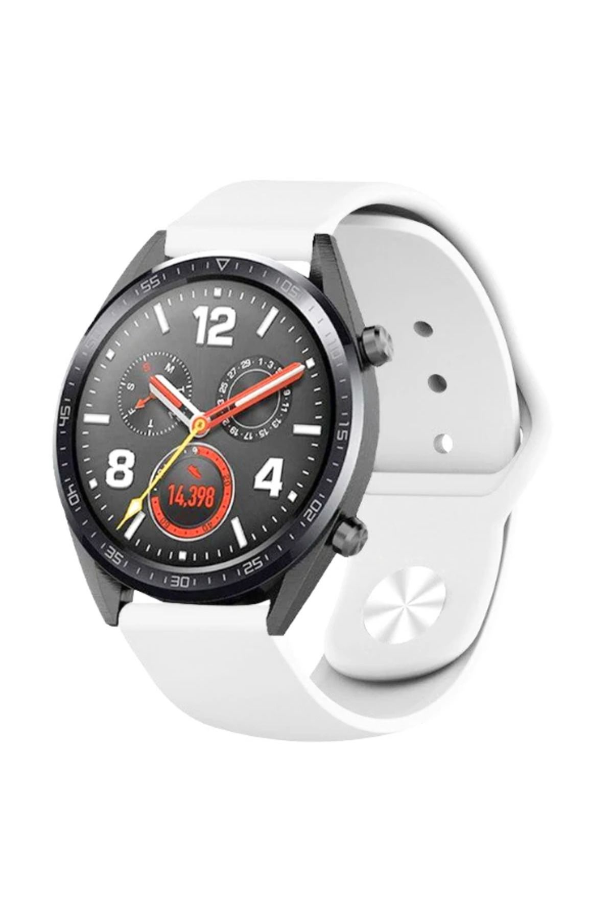 Marsilyan Ally 20MM Galaxy Watch 42MM/ Active 1-2/ S2 Classic Kayış Kordon Silikon-(5775) - MCT5474-9281