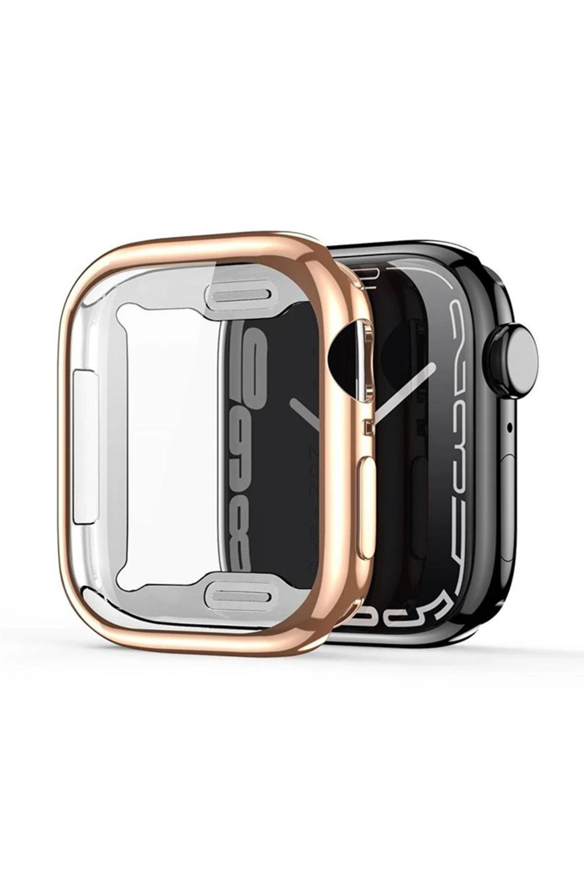 Marsilyan Dux Ducis Samo Series Apple Watch 45mm için Soft TPU Full Koruma Ultra İnce Siliko - MCT8638-6303