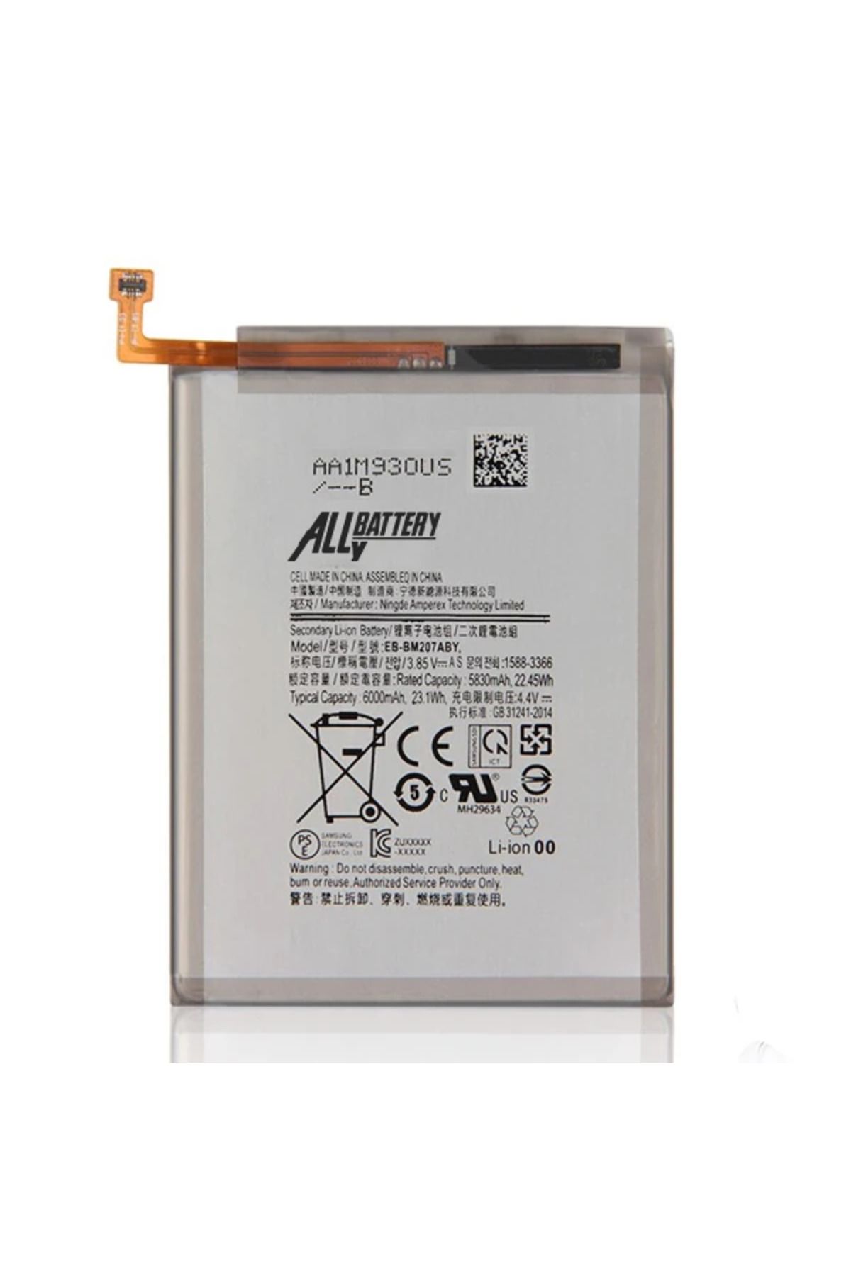 Marsilyan ALLY SM Galaxy M30S (SM-M3070) Batarya Pil EB-BM207ABY-(5775) - MCT3218-5159