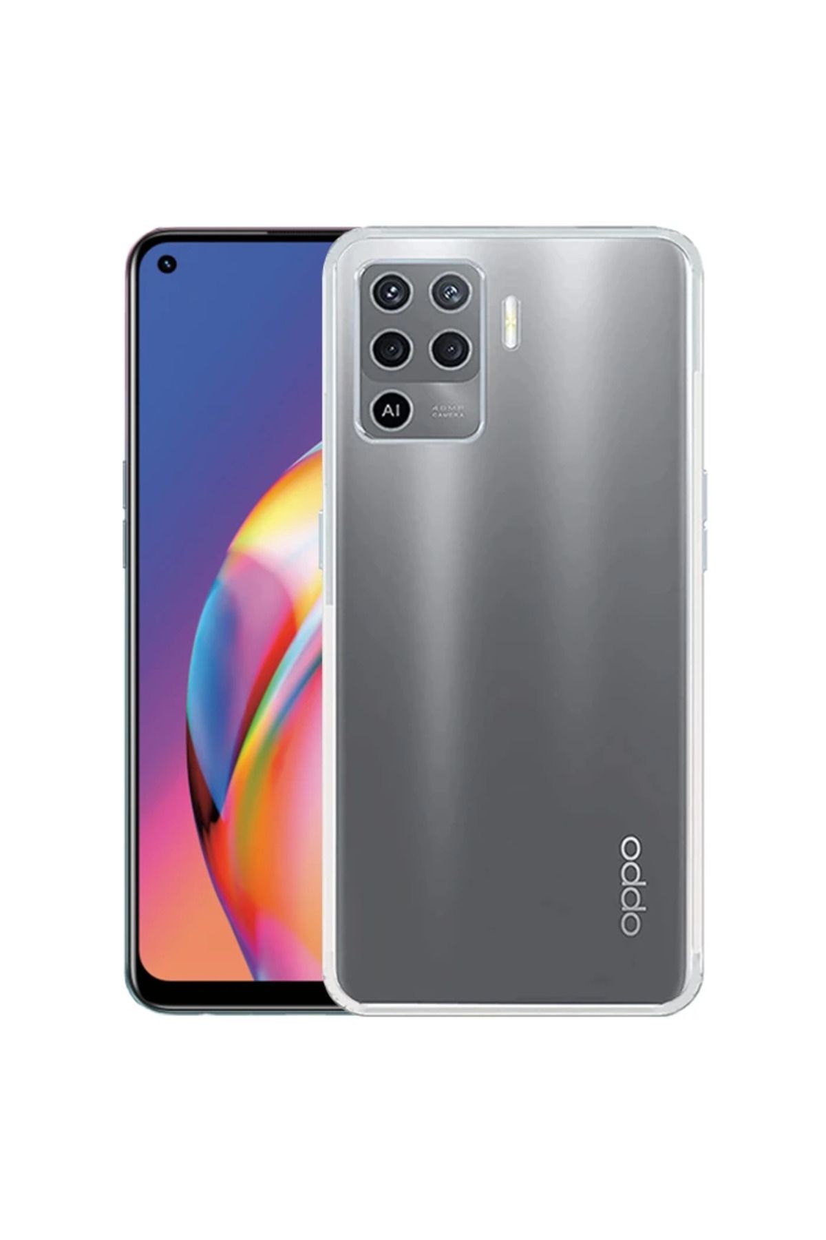 gizmurstore Ally OPPO F19 Pro Kılıf Kamera Korumalı Ultra İnce Şeffaf Silikon Kılıf-(5775 - GMS5250-7539