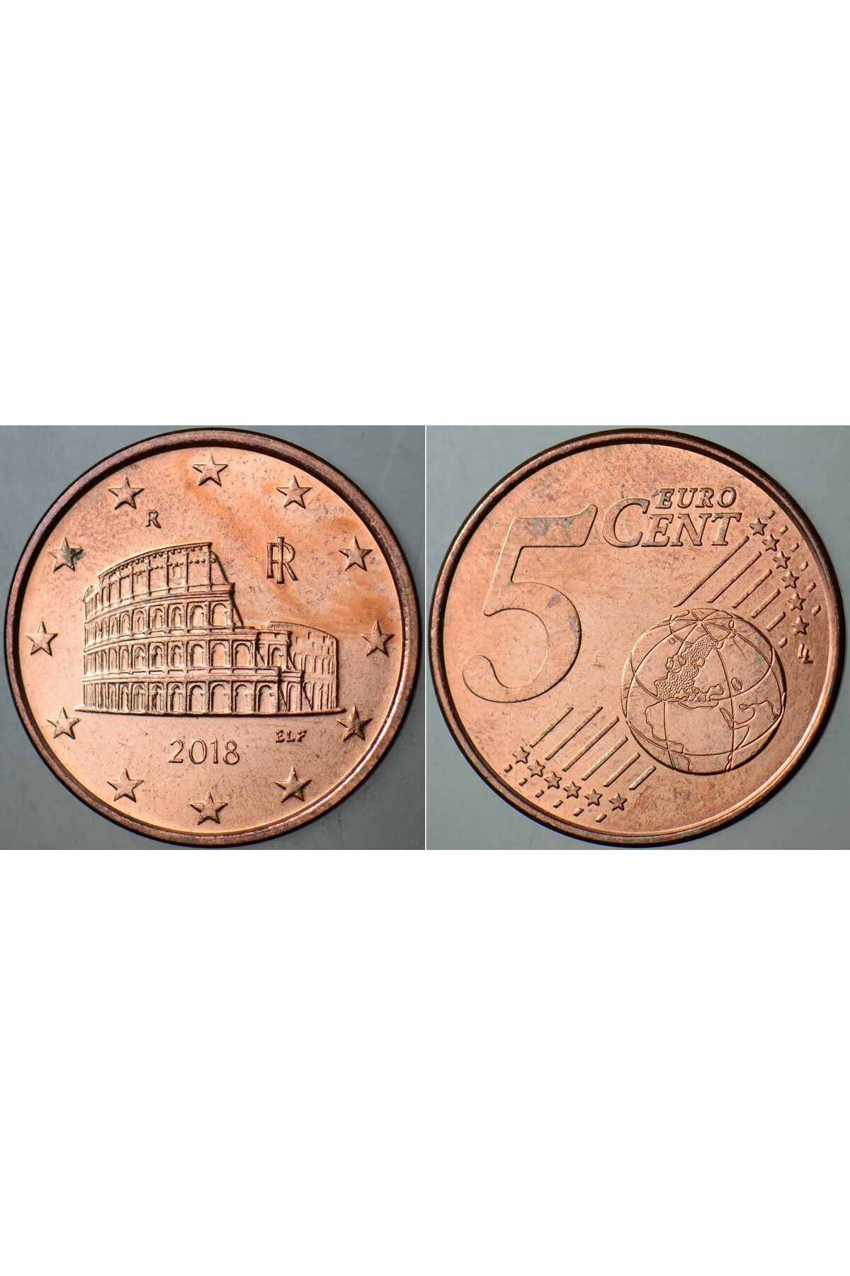 Banknoting İTALYA 5 EURO CENT 2018 COLOSSEUM TEMALI. ÇİLALTI+ KONDİSYON.