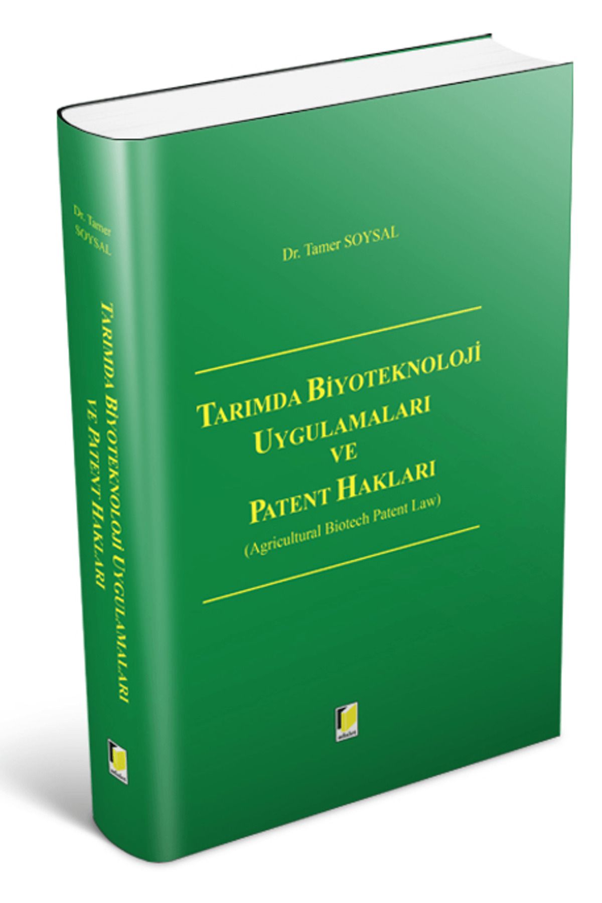 Adalet Yayınevi Tarımda Biyoteknoloji Uygulamaları ve Patent Hakları