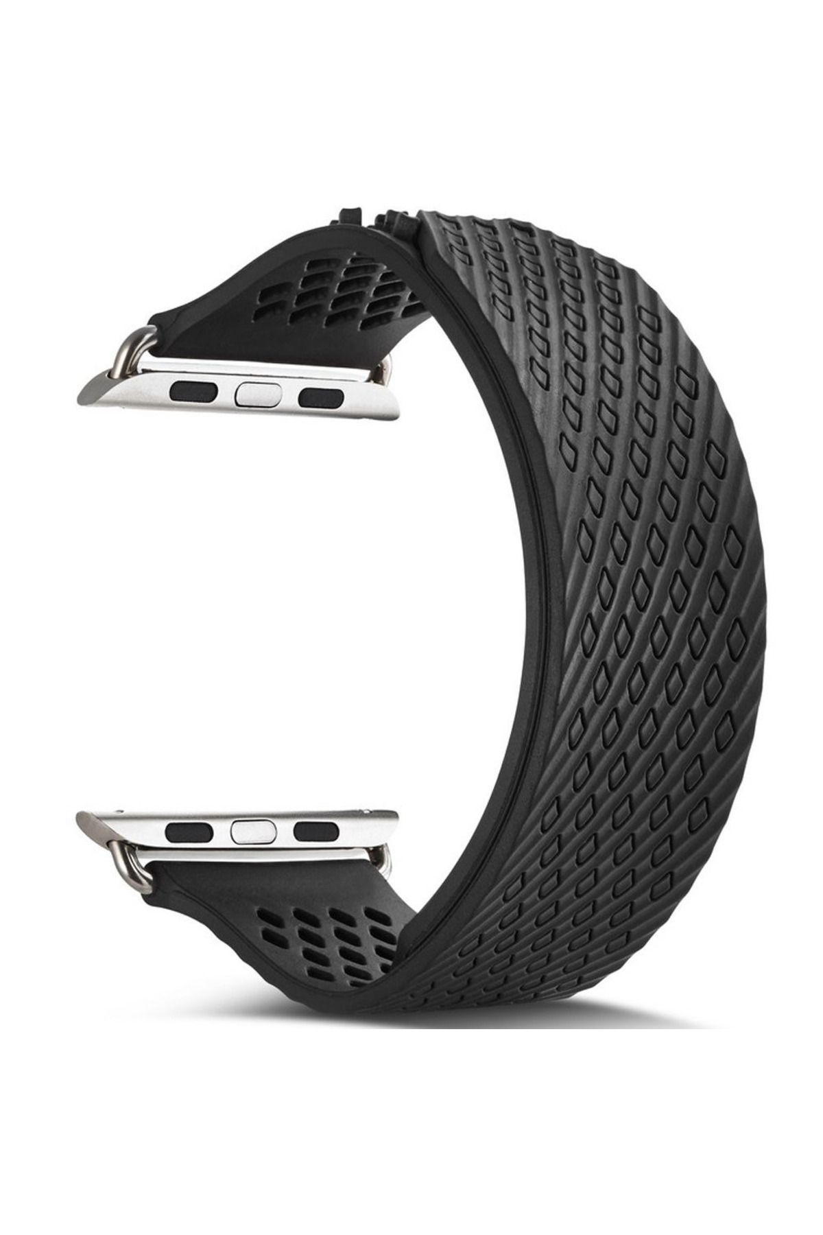 Marsilyan Ally Apple Watch 7-8 45mm 6-5-4 44mm Kordon Kayış Camyse Premium Soft 3-2-1 42mm-( - MCT8881-7515