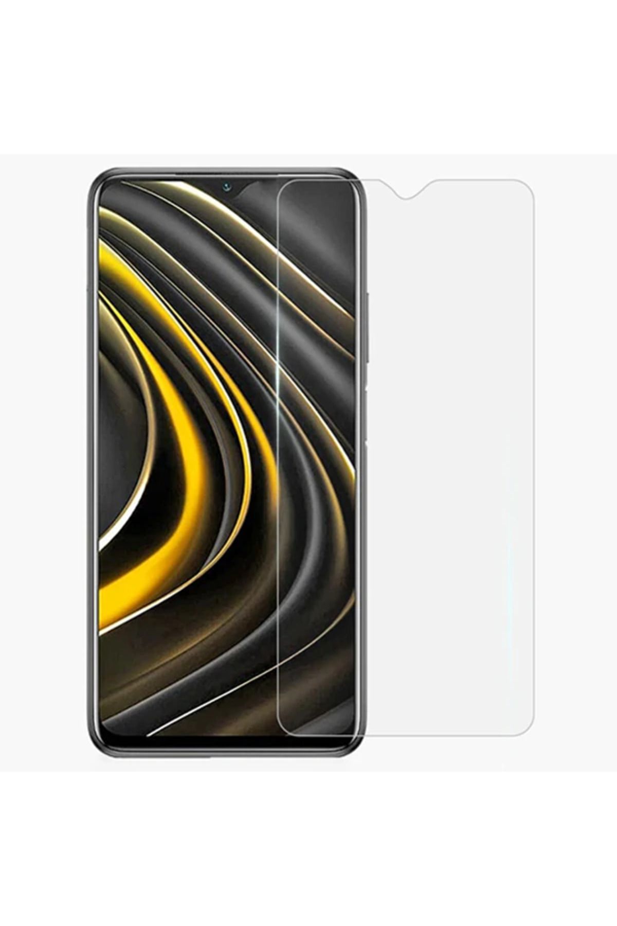LaCend Xiaomi Poco M3 Tempered Kırılmaz Cam Ekran Koruyucu-(5775) - LC7766-5927