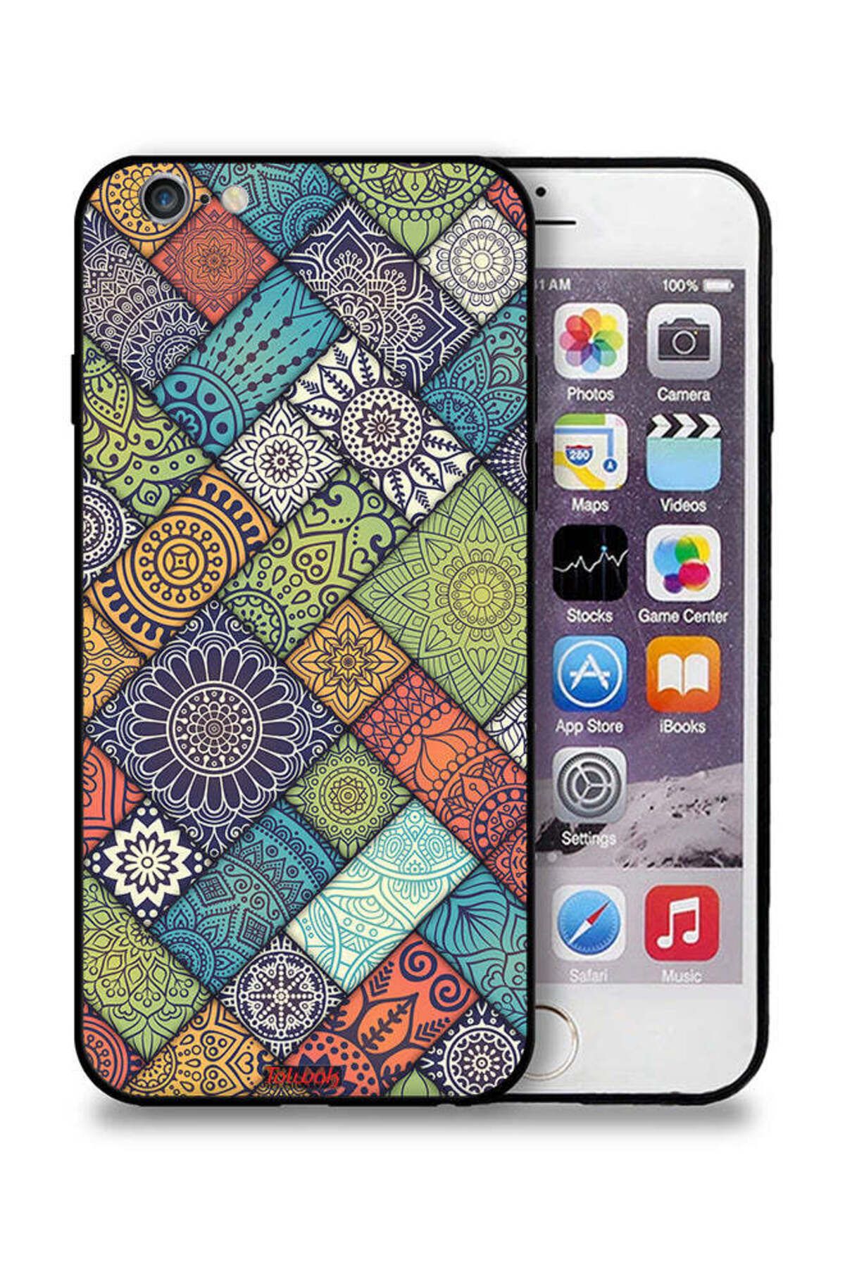 Tolwak-Apple iPhone 6 Plus/6s Plus Protective Case Mandala Pattern 1