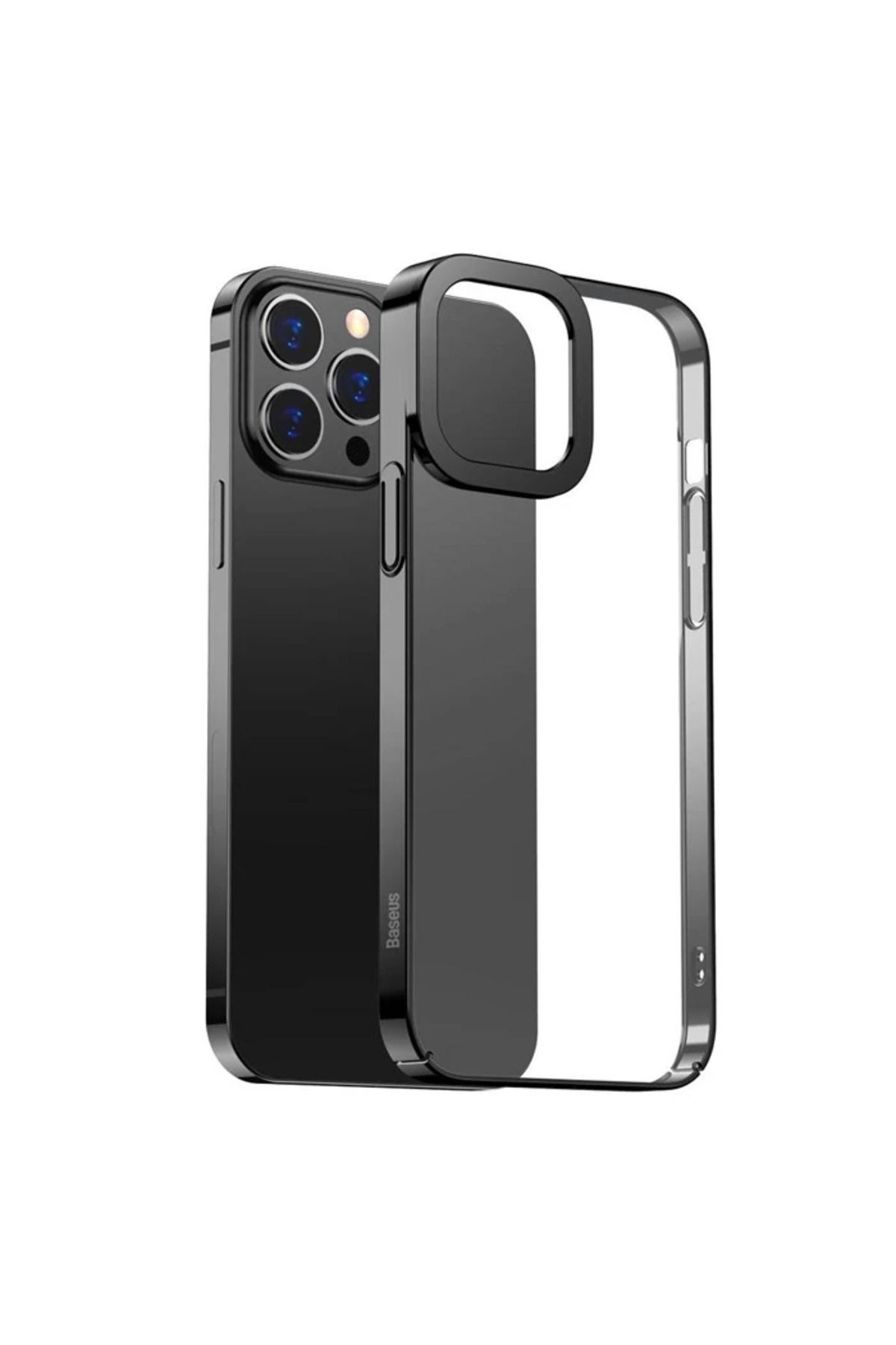 Marsilyan Glitter iPhone 13 Pro Max 6.7inç Kılıf Renkli Kenar Şeffaf Silikon-(5775) - MCT2492-2751