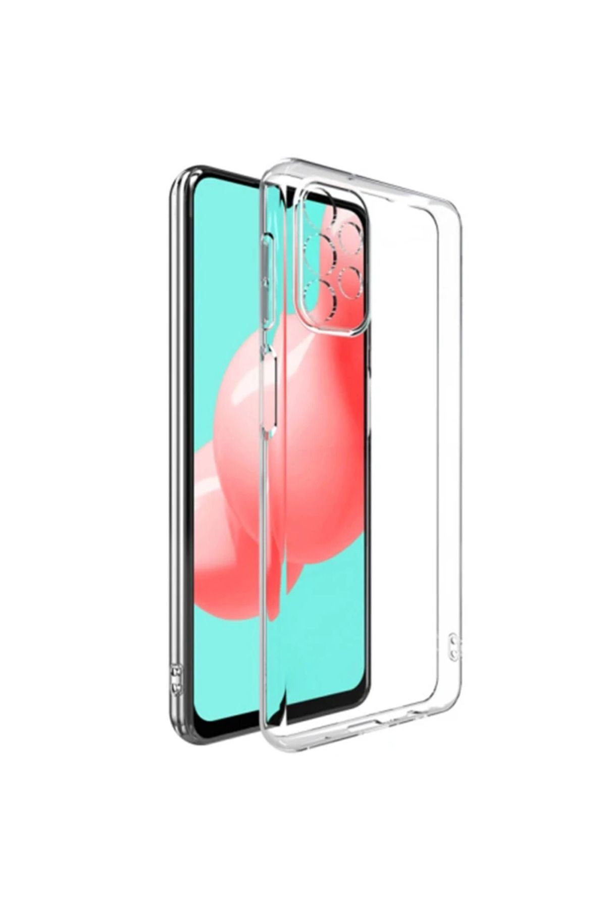 ONE ALLY Samsung Galaxy A32 Ultra İnce Soft TPU Şeffaf Silikon Kılıf-(5775) - CDY9148-7923