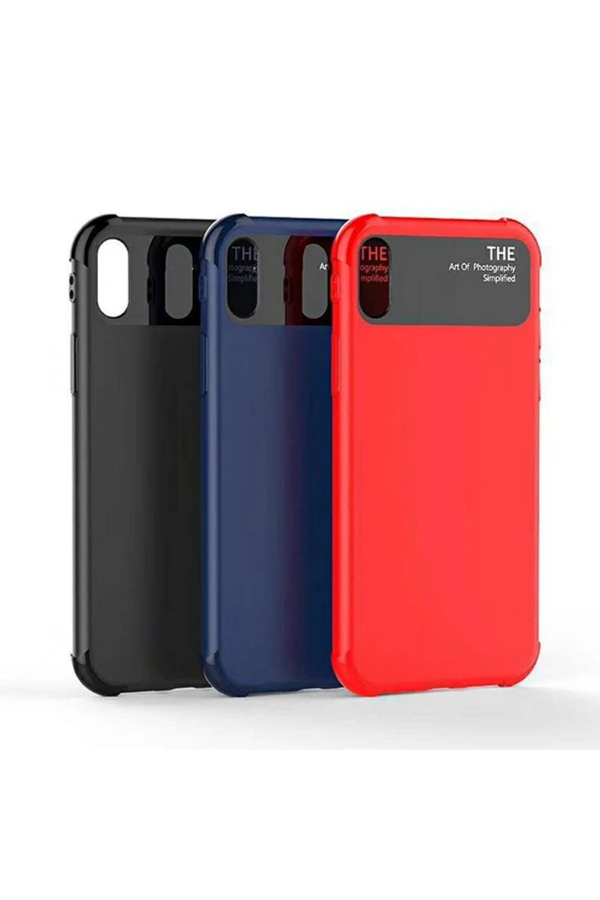 Marsilyan İphone X Xs 10 Fit Premium Silikon+ Cam Kılıf-(5775) - MCT5755-4567