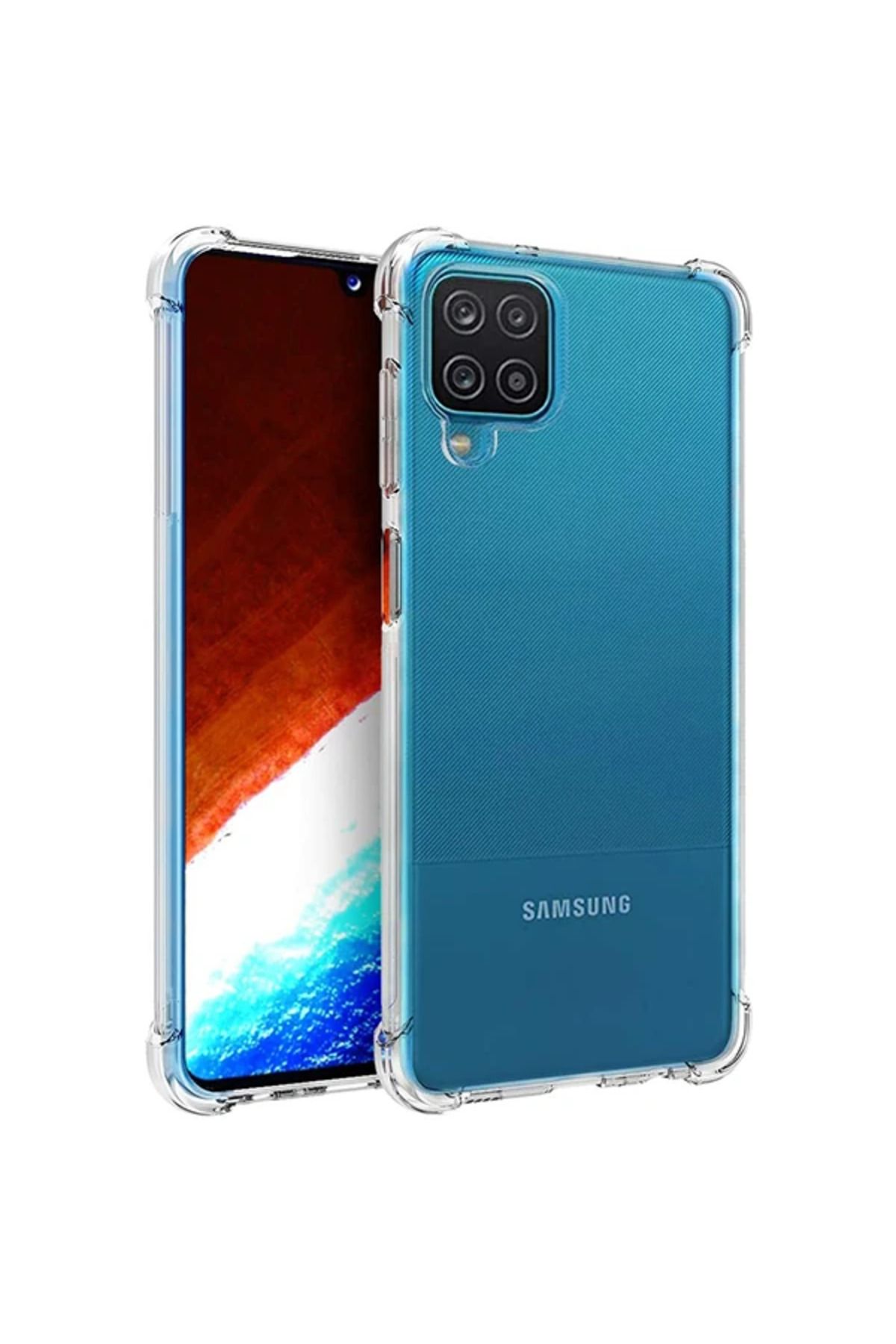 LaCend SM Galaxy A12 - M12 Anti-Drop Shockproof Darbe Emici Silikon Kılıf-(5775) - LC2646-8837