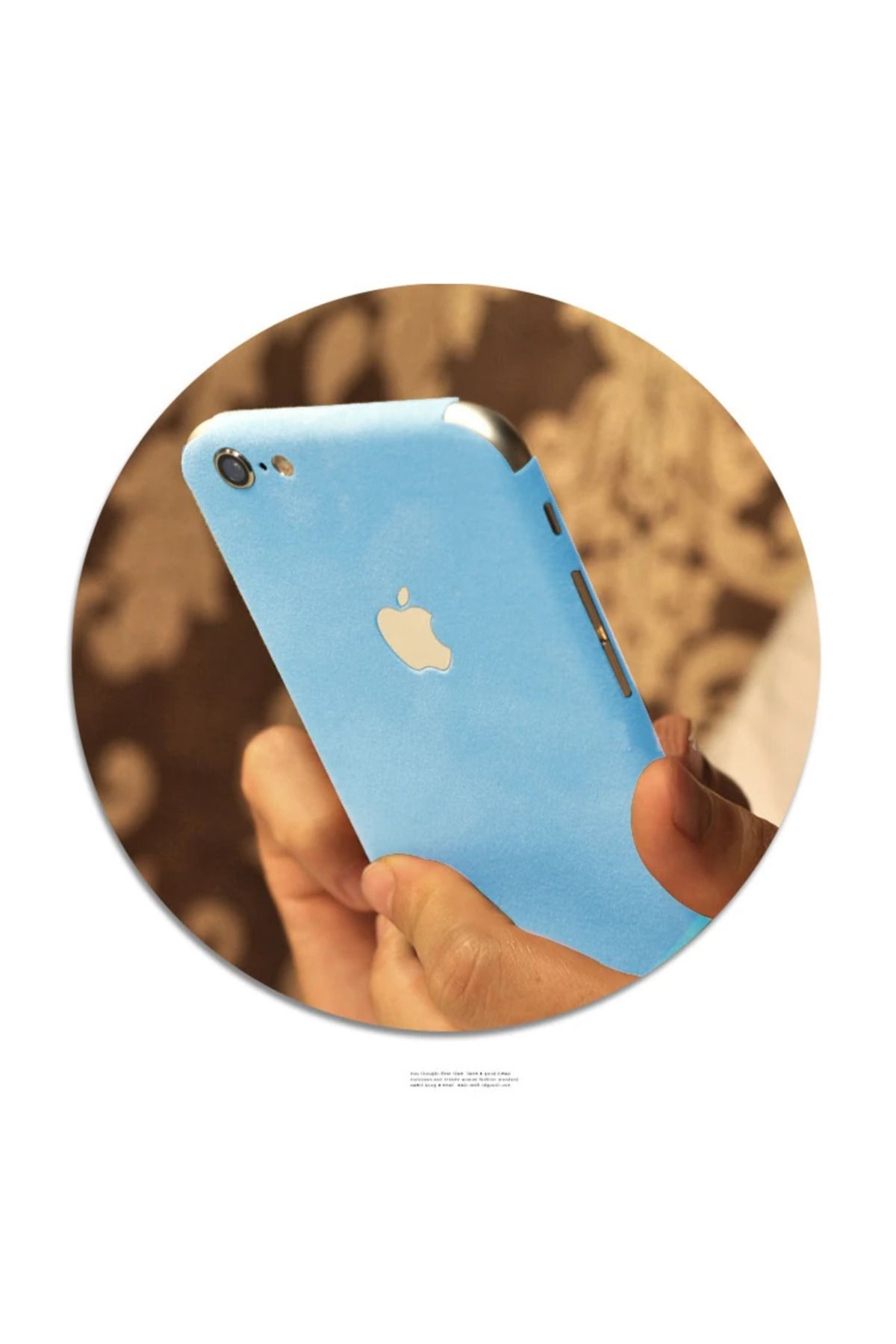 Lokal Marketing İPhone 7 Suet Kaplama Sticker-(5775) - LKM7037-3351