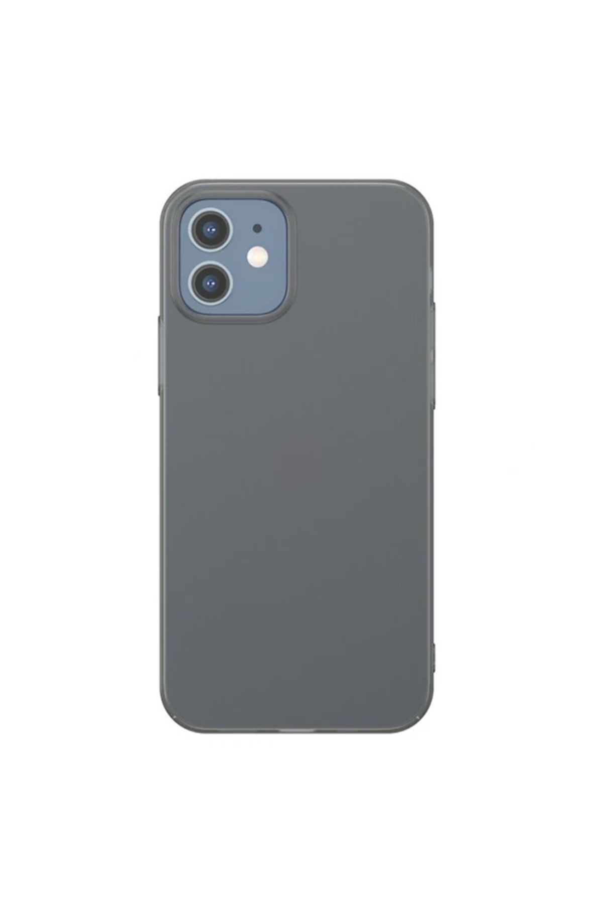 mudikonsept İPhone 12 Mini 5.4 Comfort İnce Şeffaf Kılıf Matte PP Kılıf-(5775) - MDE3618-3338