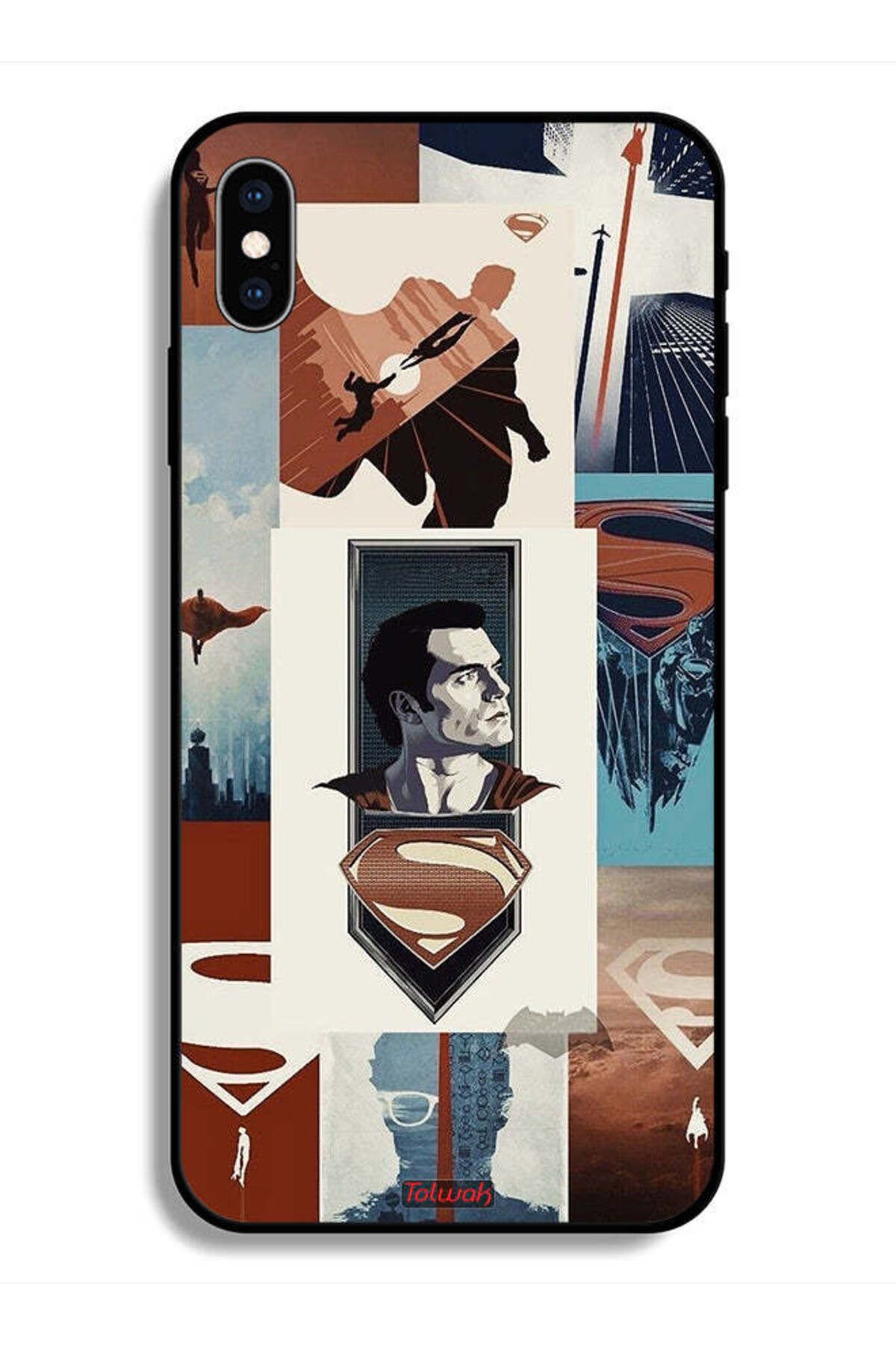 Tolwak-Protective Case For Apple iPhone X Superman Art 1