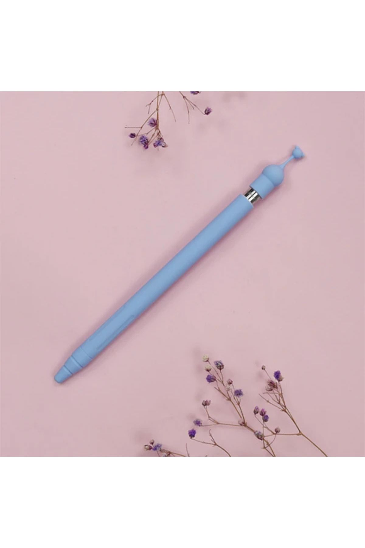 mudikonsept Ally Apple Pencil 1 İçin Silikon Kılıf Koruyucu-(5775) - MDE2251-9799