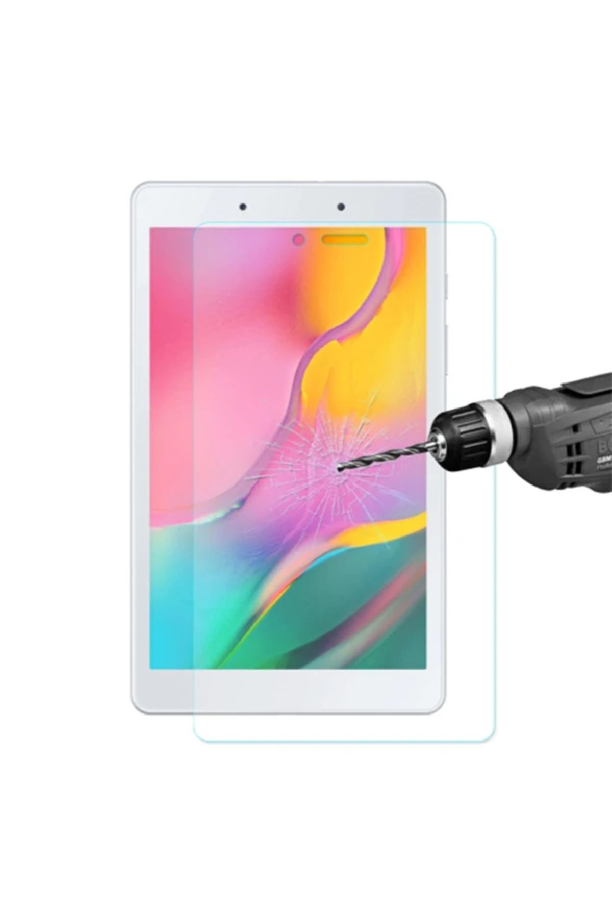 Marsilyan Ally Galaxy Tab A 8.0 (2019) T290/T295 Tempered Cam Ekran Koruyucu-(5775) - MCT4152-3915
