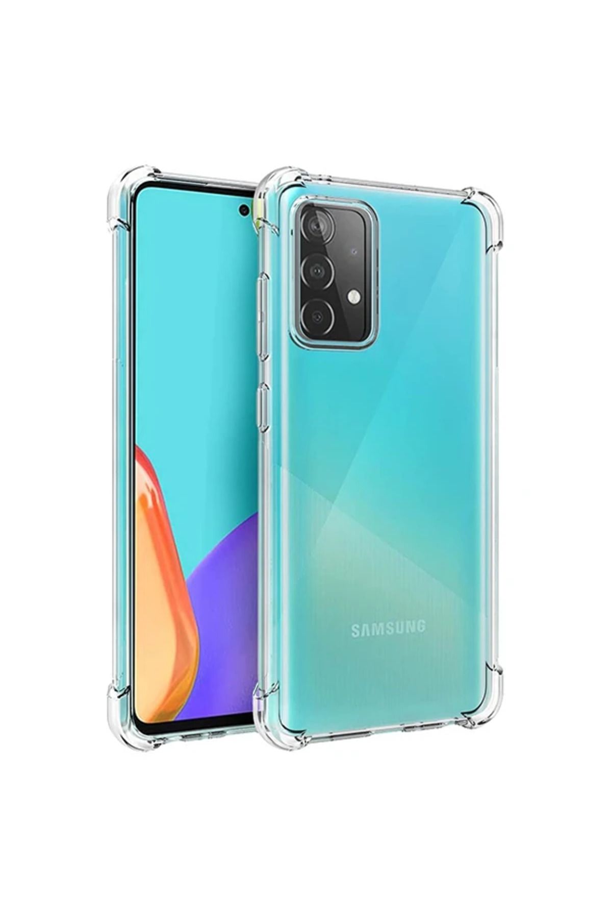 Marsilyan SM Galaxy A52 (A525F) Anti-Drop Shockproof Darbe Emici Silikon Kılıf-(5775) - MCT2862-3699
