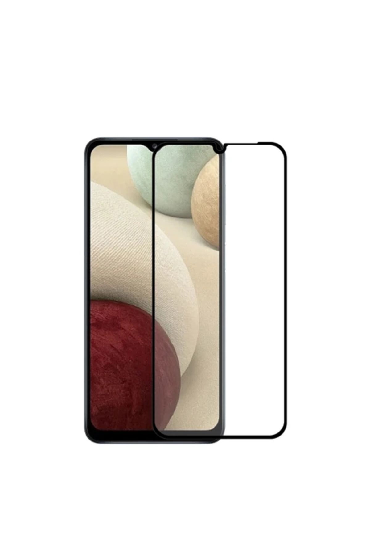 demila SM Galaxy A12 Full Glue Full Kaplama Tempered Cam Ekran Koruyucu-(5775) - MLA6464-2643