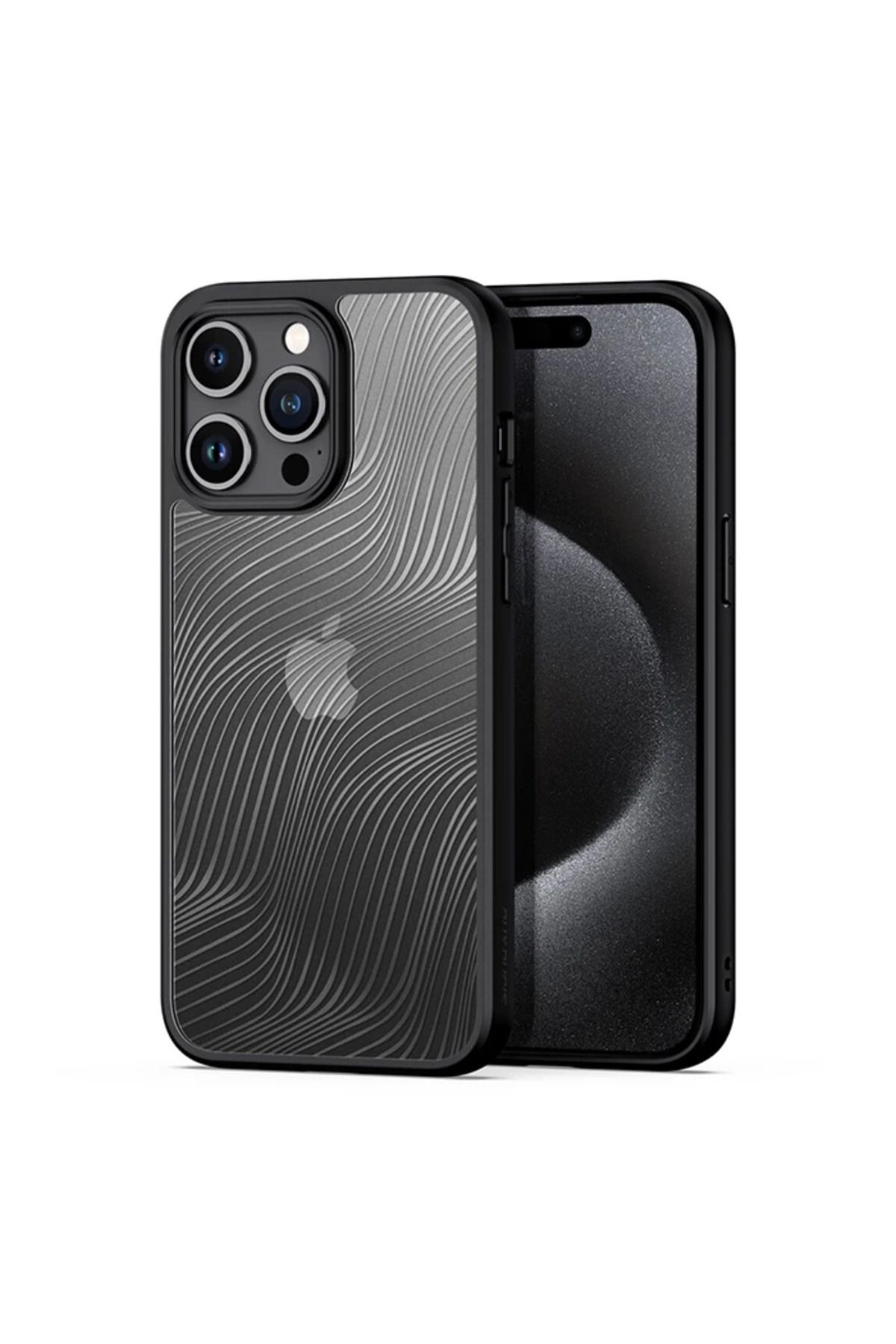 Marsilyan Dux Ducis iPhone 15 Pro Aimo Series Premium Buzlu Sert PC-TPU Kılıf-(5775) - MCT8054-3926
