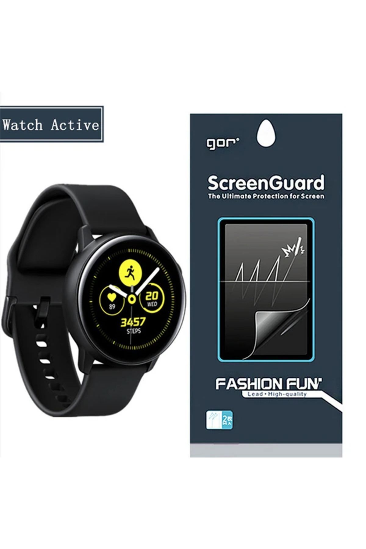 mudikonsept Watch Active Darbe Emici Ekran Koruyucu 2 Adet Set-(5775)