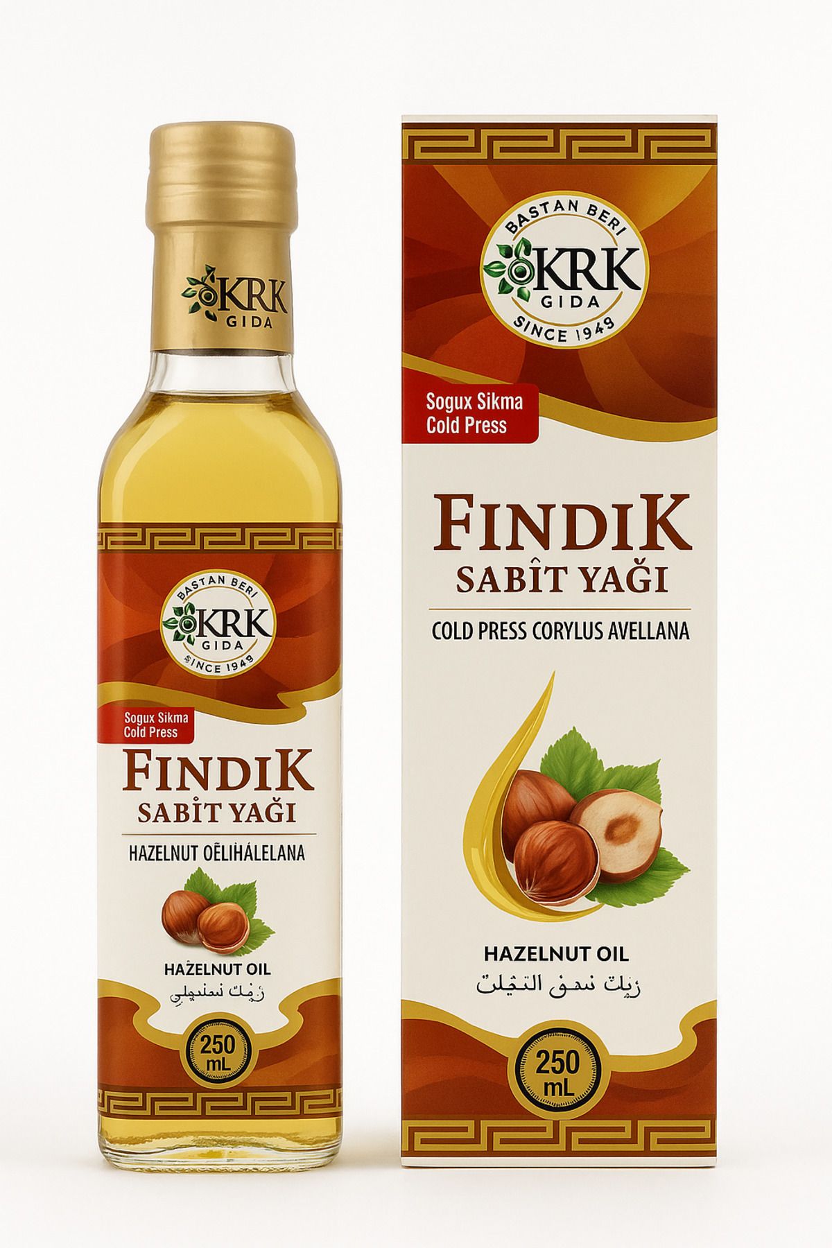 Krk Gıda Fındık Yağı 250 ML Soğuk Sıkma