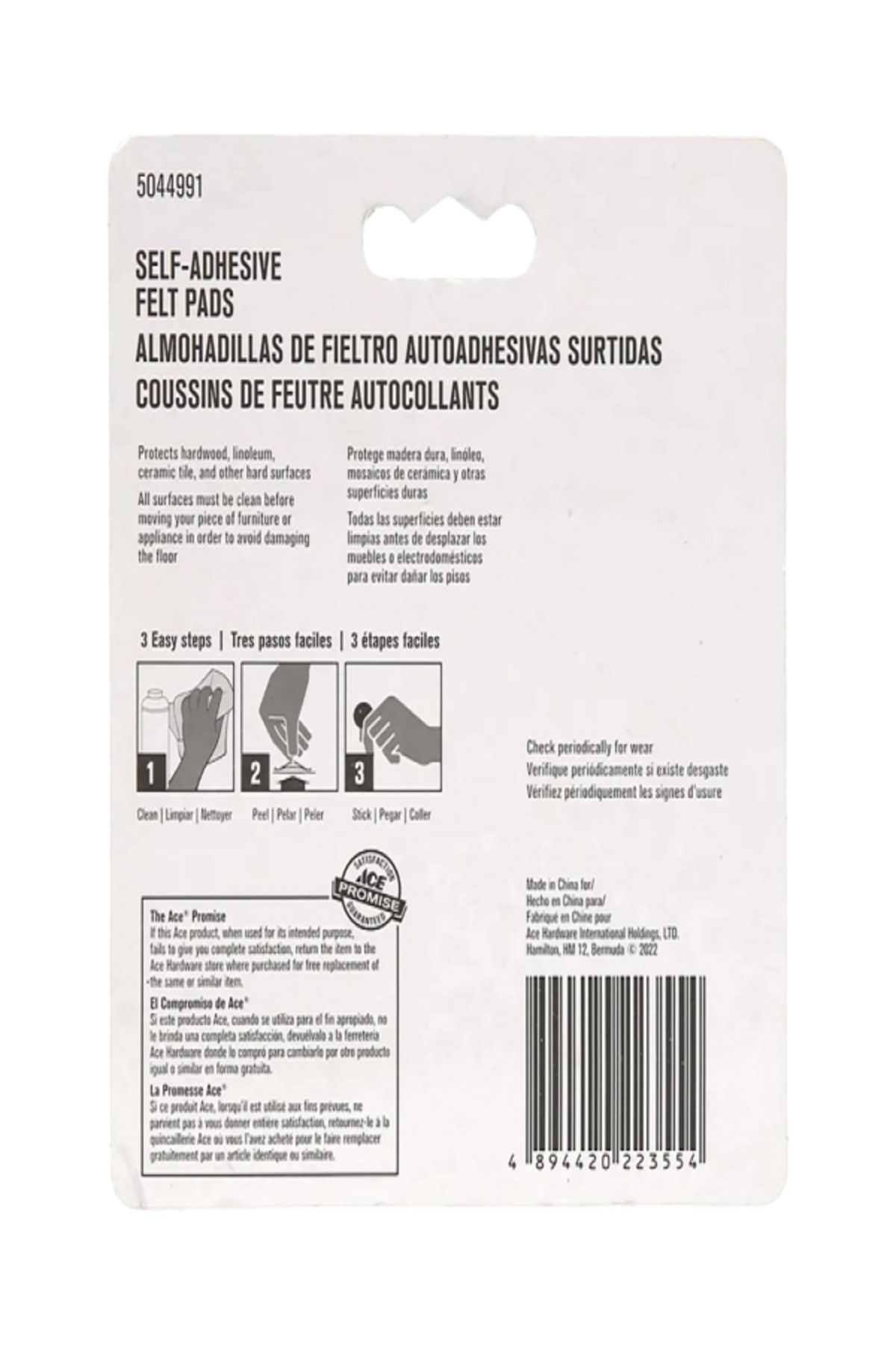 ACE-Self-Adhesive Heavy-Duty Easy Installing Round Protective Felt Pads 2