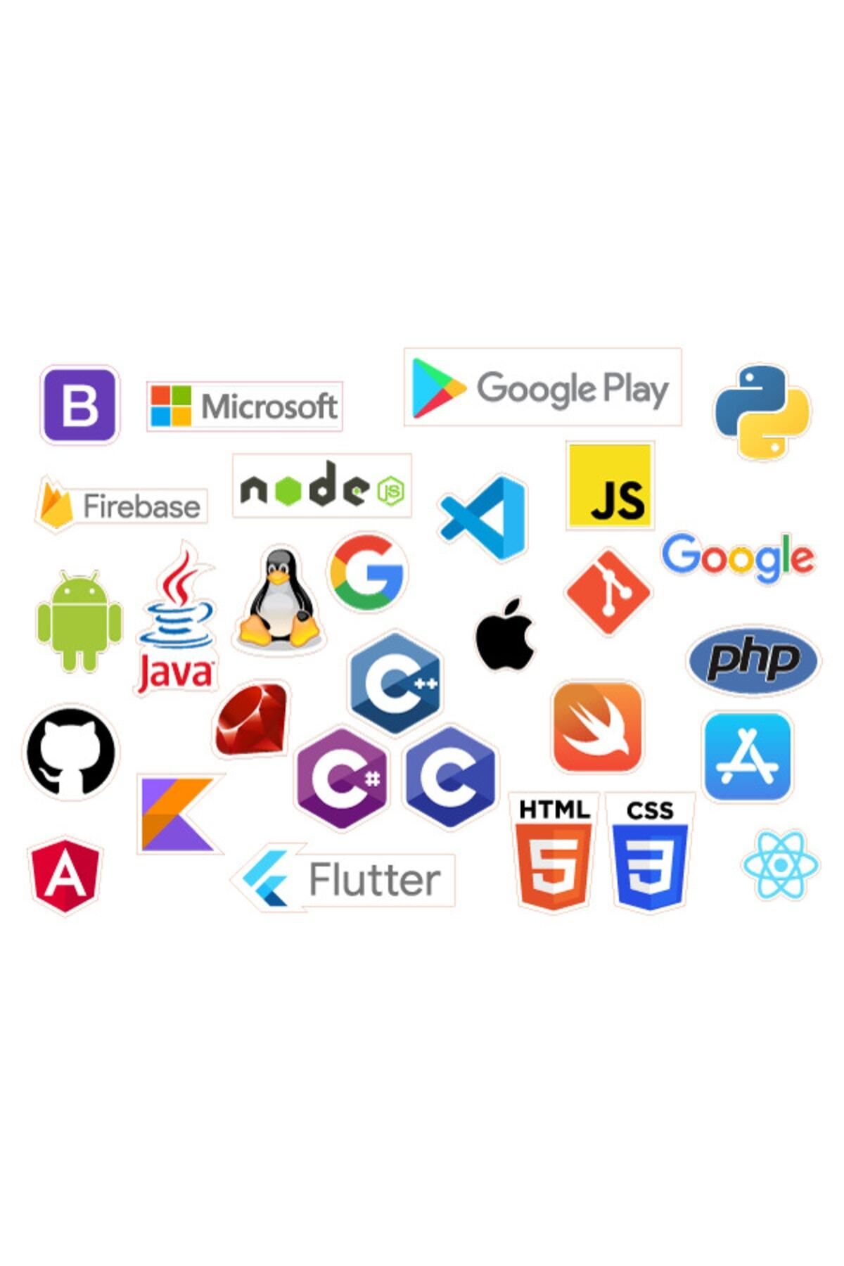 MS Major Selection Yazılımcı Temalı Laptop Notebook Sticker 27pcs