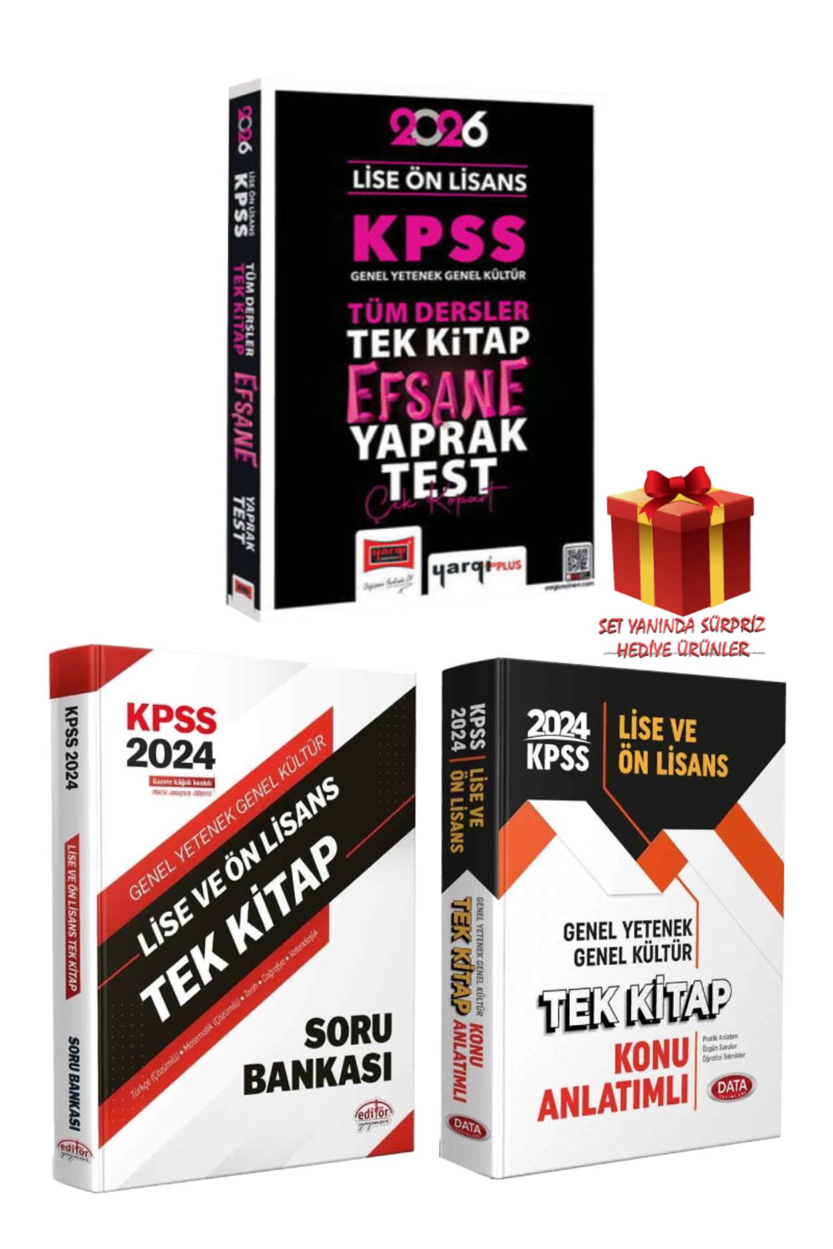 Yargı Yayınları 2026 KPSS Lise-Ön Lisans Tüm Dersler Tek Kitap Yaprak Test+Tek Kitap Soru Bankası+Konu Anlatımlı