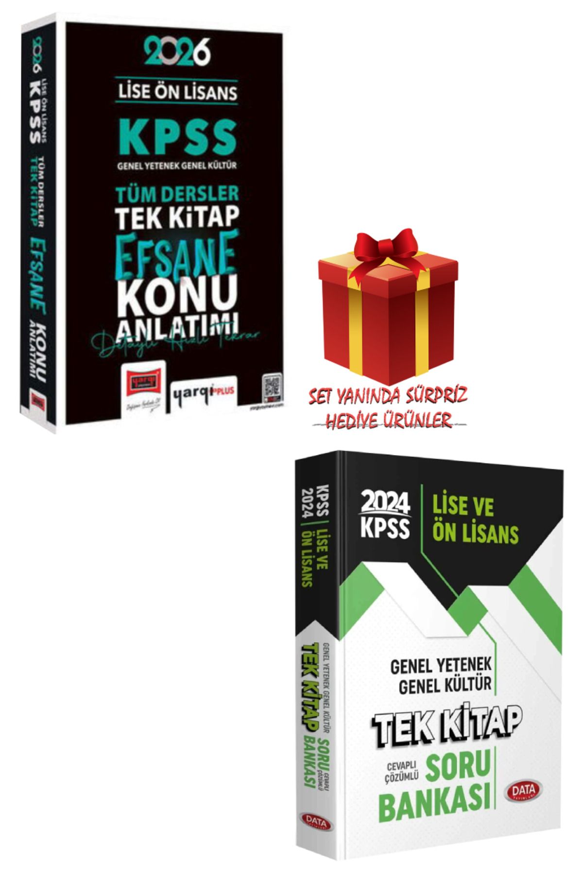 Yargı Yayınları 2026 KPSS Lise-Ön Lisans GY-GK Tek Kitap Konu Anlatımı + Tek Kitap Soru Bankası + Hediye