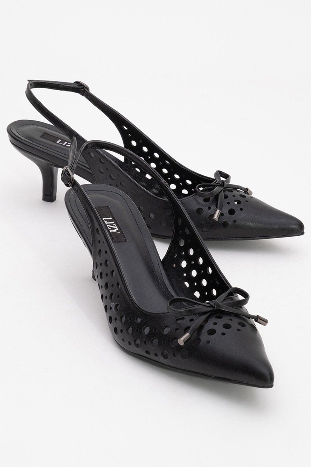 Lizy Shoes Delikli Hafif Topuklu Ayakkabı