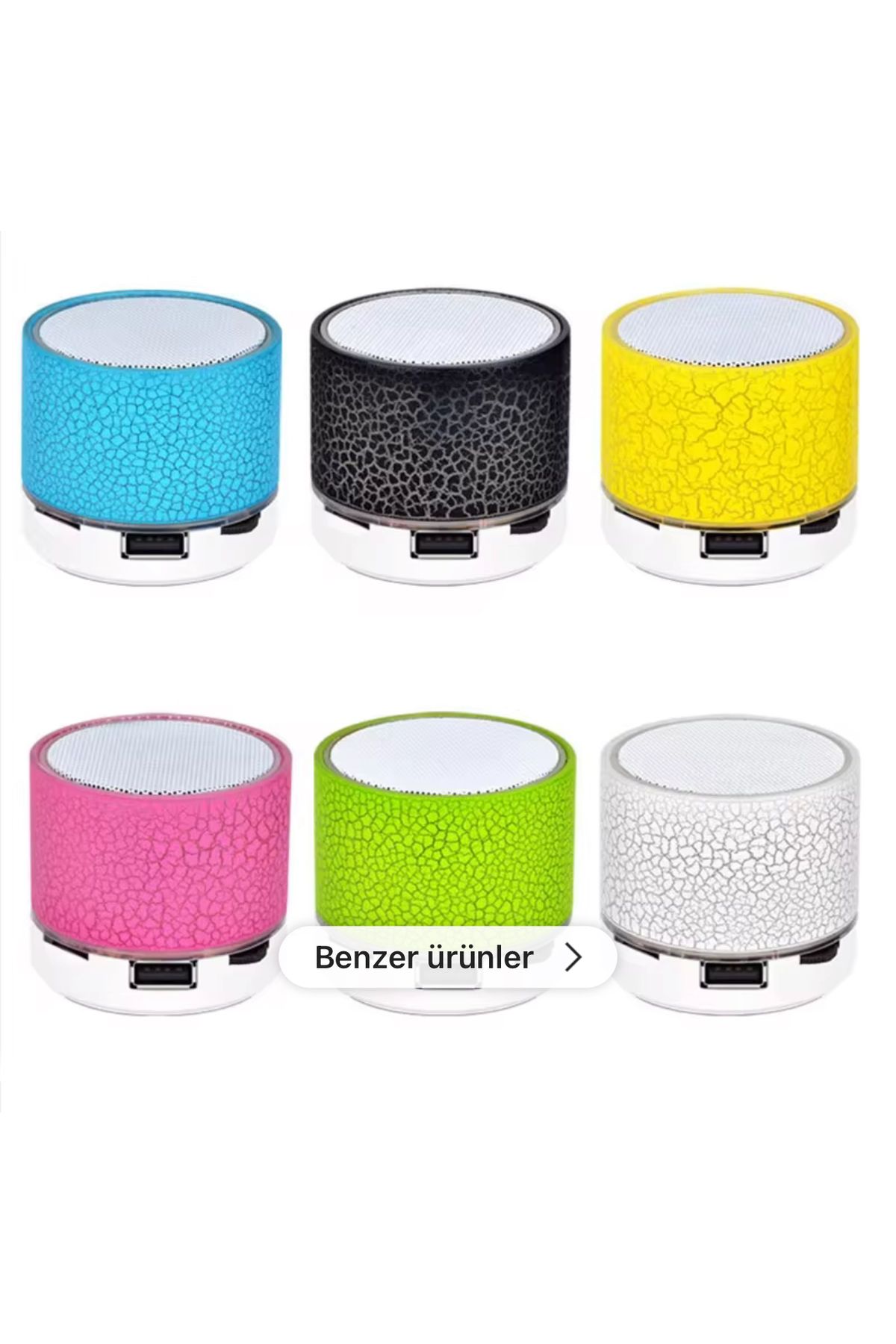 4K Vizyon Mini Kablosuz Hoparlör radyolu Şarjlı 4W Mini Bluetooth Speaker ambiyans ışık Özellikli Ses Bombası