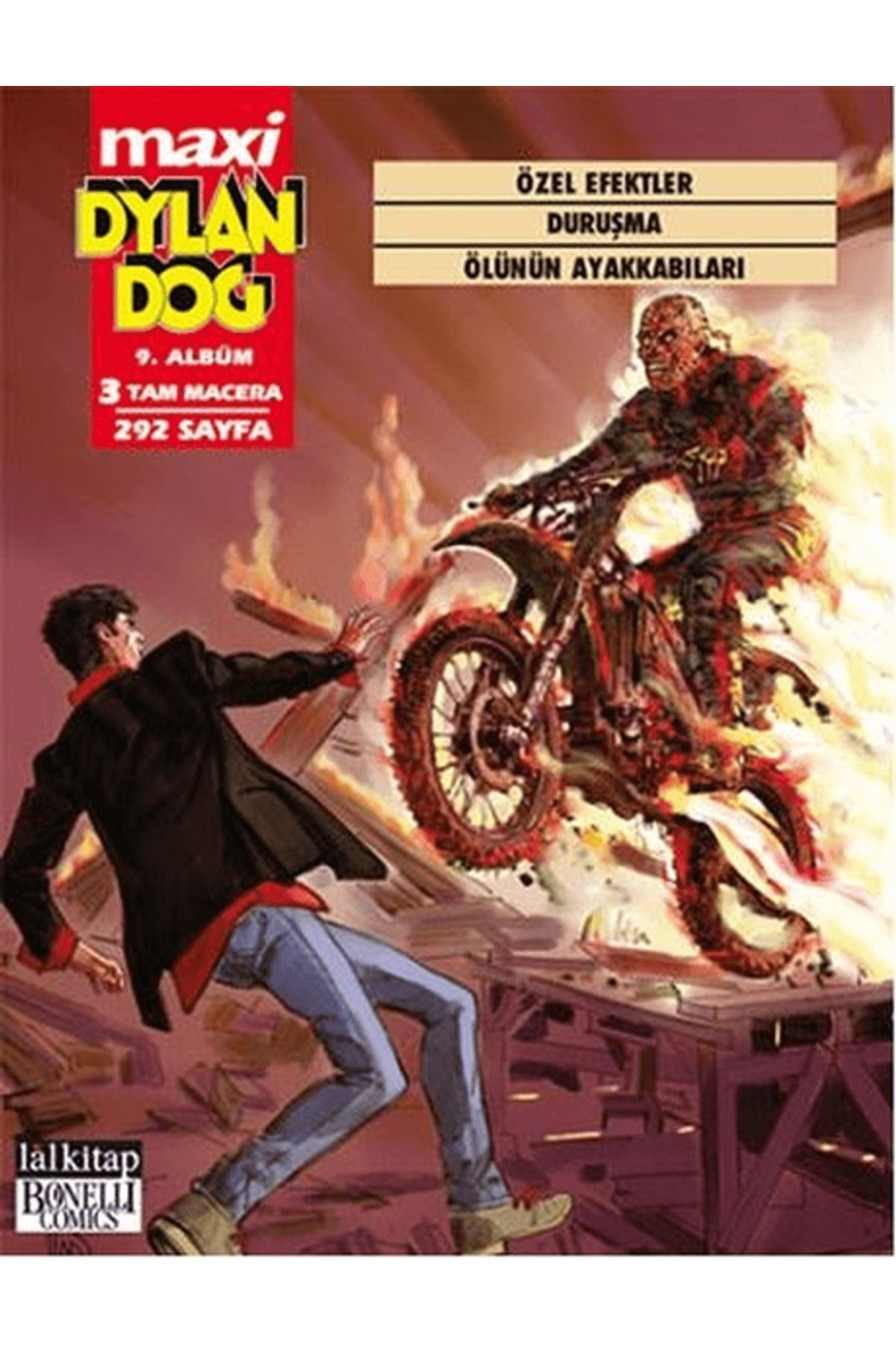 Lal Kitap Dylan Dog Maxi Albüm 9 - Özel Efektler / Duruşma / Ölünün Ayakkabıları