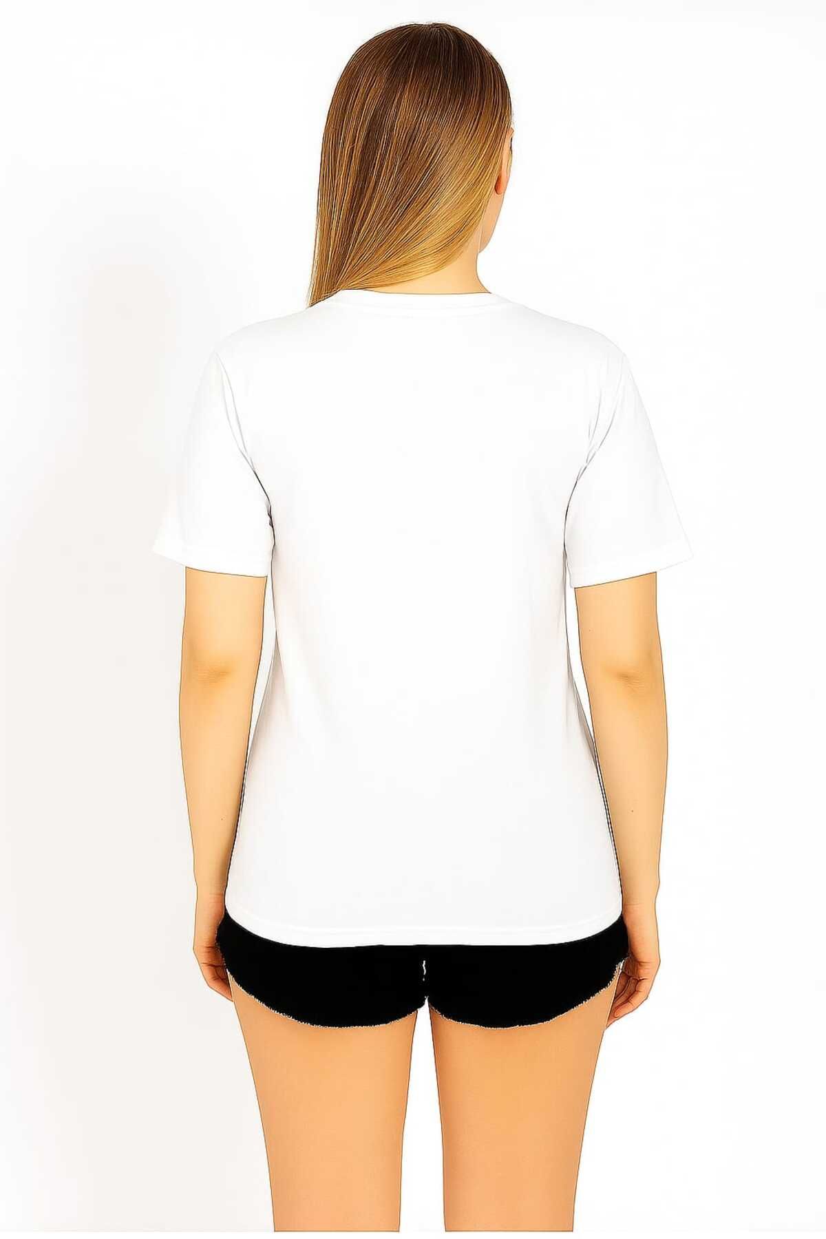 ZambakModa bisiklet yaka regular fit normal kesim baskısız basic tişört nefes alabilen %100 pamuk