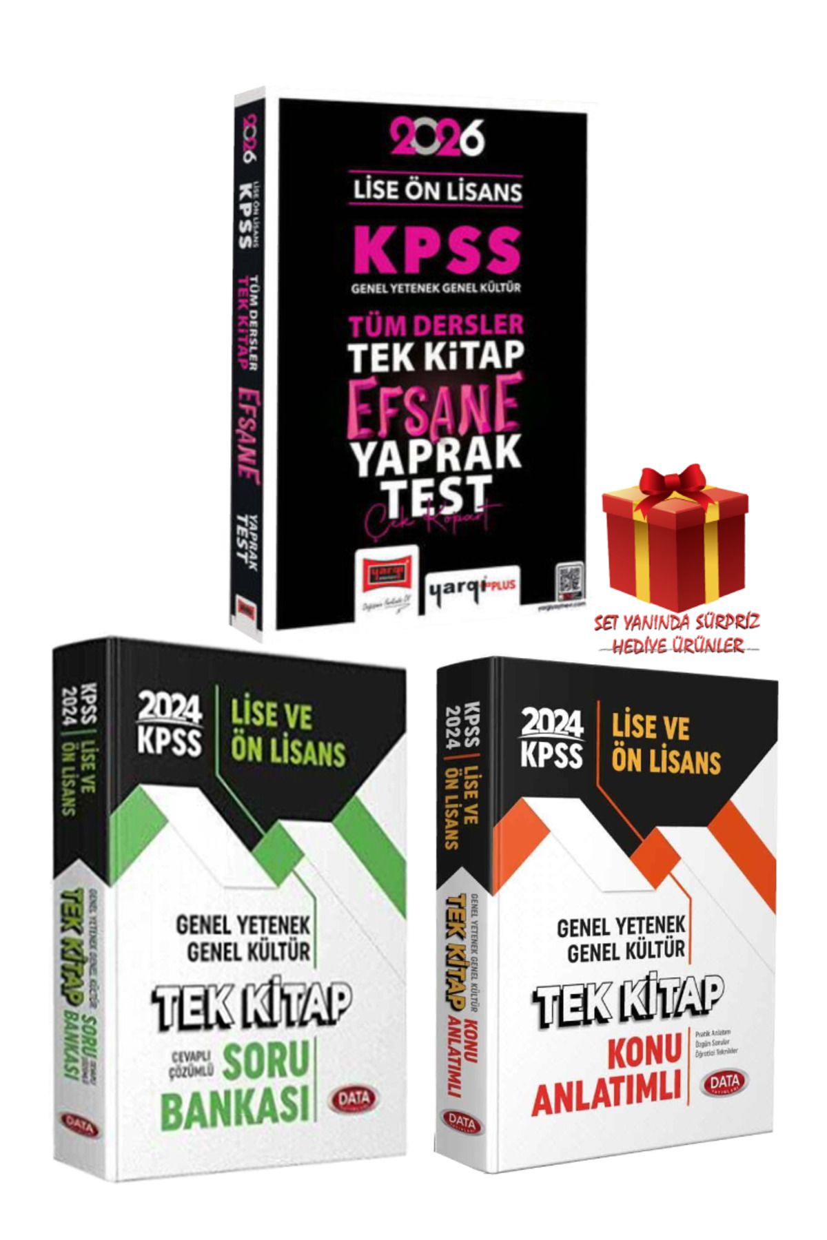 Yargı Yayınları 2026 KPSS Lise-Ön Lisans Tüm Dersler Tek Kitap Yaprak Test+Tek Kitap Soru Bankası+Konu Anlatımlı
