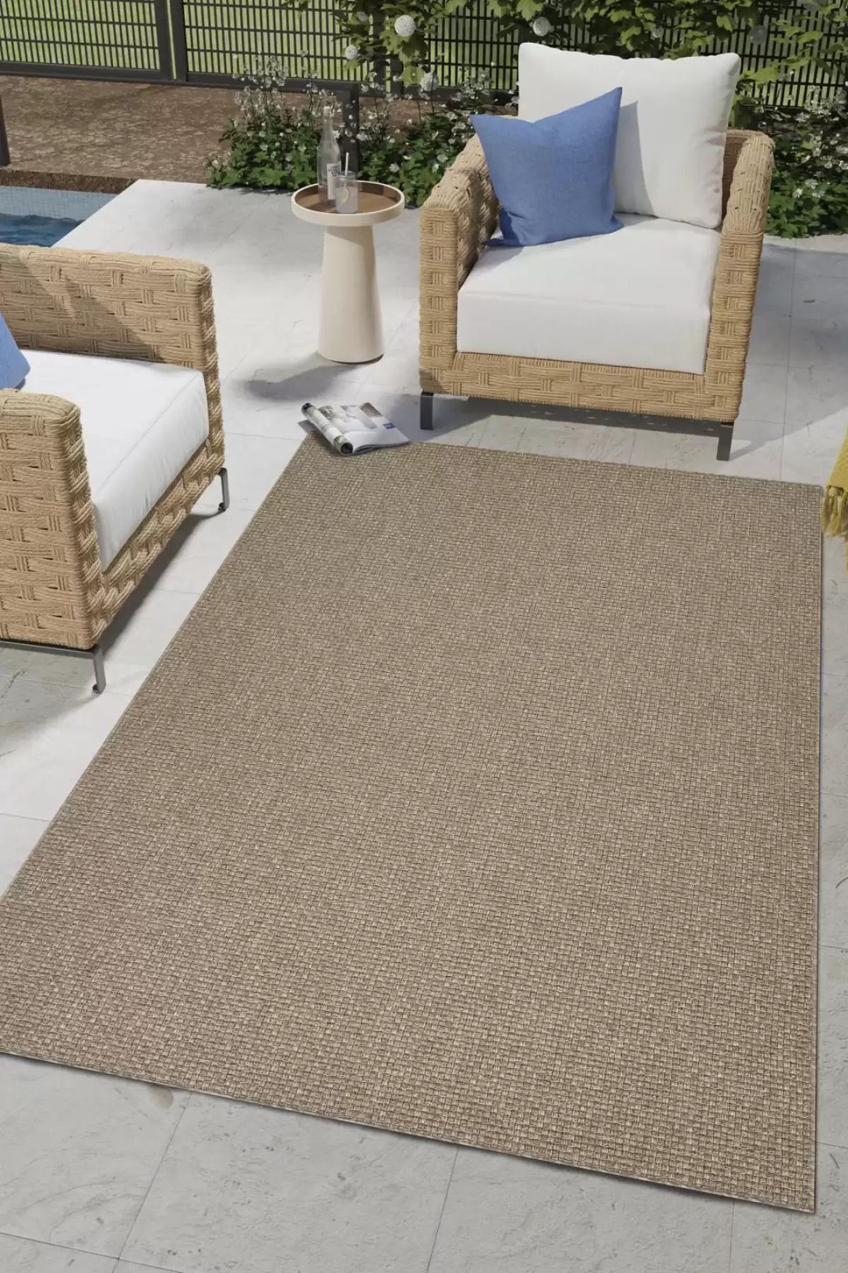 Rozen Home KAYLEE Naturel Sisal Jüt Halı Modern Hasır Kilim Oturma Odası Salon Mutfak Balkon Yolluk Halısı