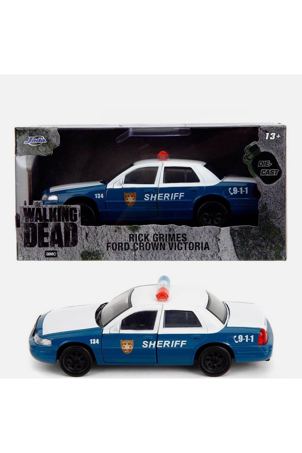 Jada The Walking Dead - Rick Grimes Ford Crown Victoria Şerif Arabası | Jada 1:32 Ölçek