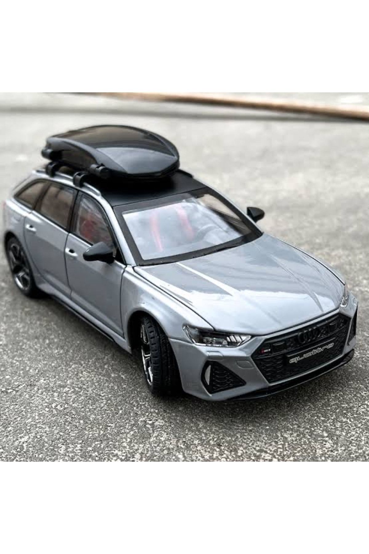 CarStore Audi Rs6 1:32 Metal Maket Araba Gri Wagon