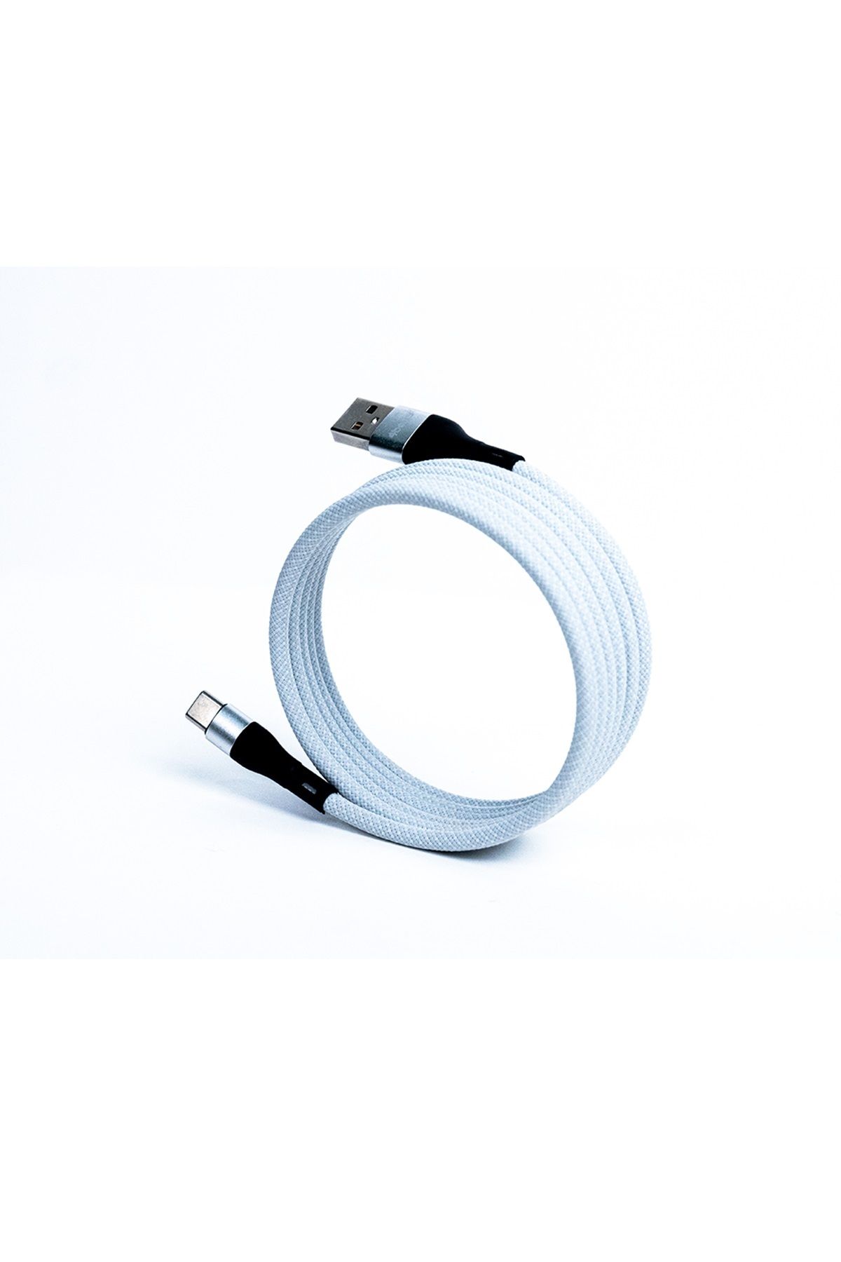 4Berry BMUC-03B SUPER-FAST CHARGE MAGNETİC CABLE (A TO C / 2 M) BEYAZ