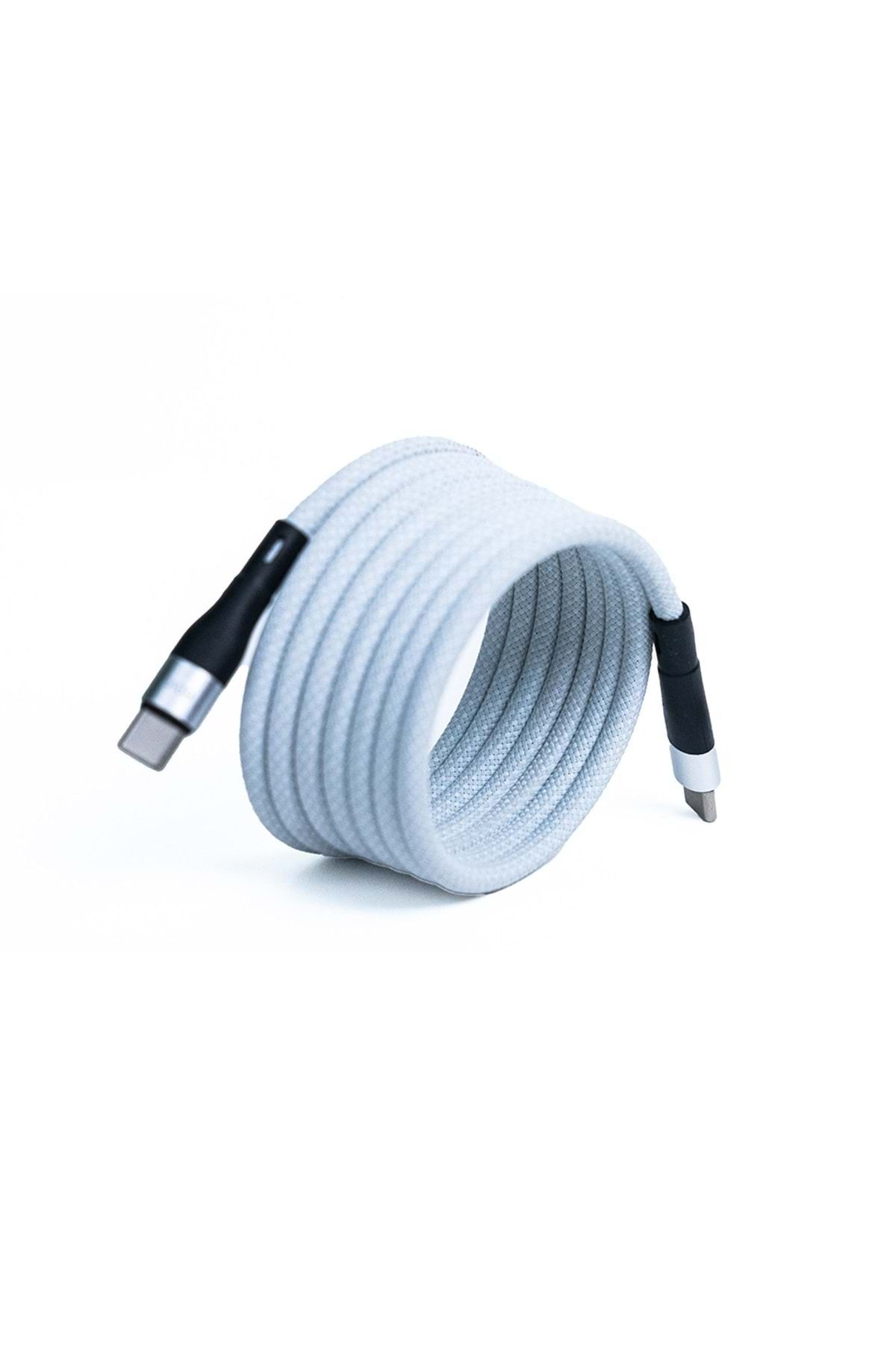 4Berry BMCC-06B SUPER-FAST CHARGE MAGNETİC CABLE (C TO C / 2 M / 100 W) BEYAZ