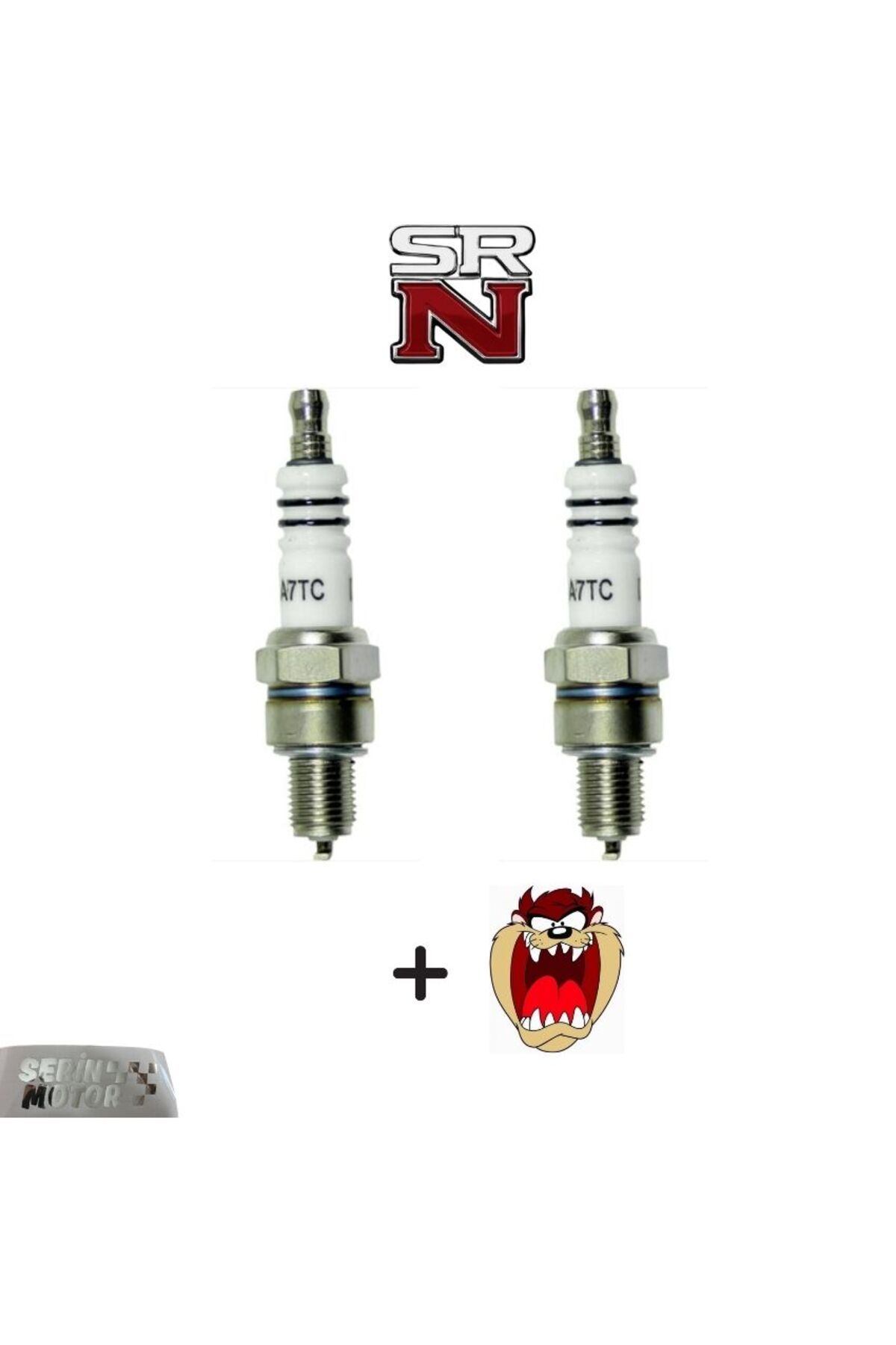 GMS Cup Scooter A7TC Buji 2 Adet Avantajlı Set + Tzmanya Hedye StickerSRNMOTOR