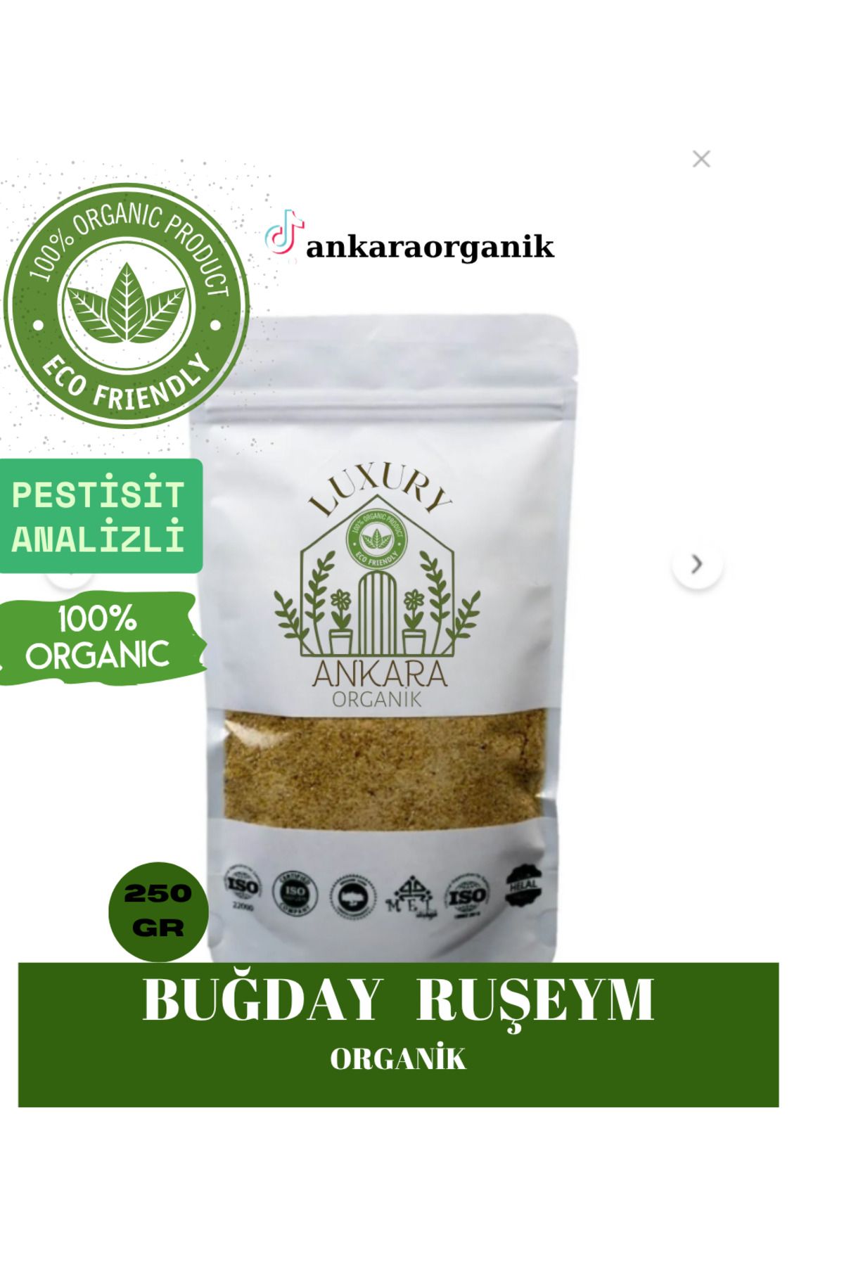 Ankara Organik Buğday Ruşeymi Organik Elenmiş 250GR