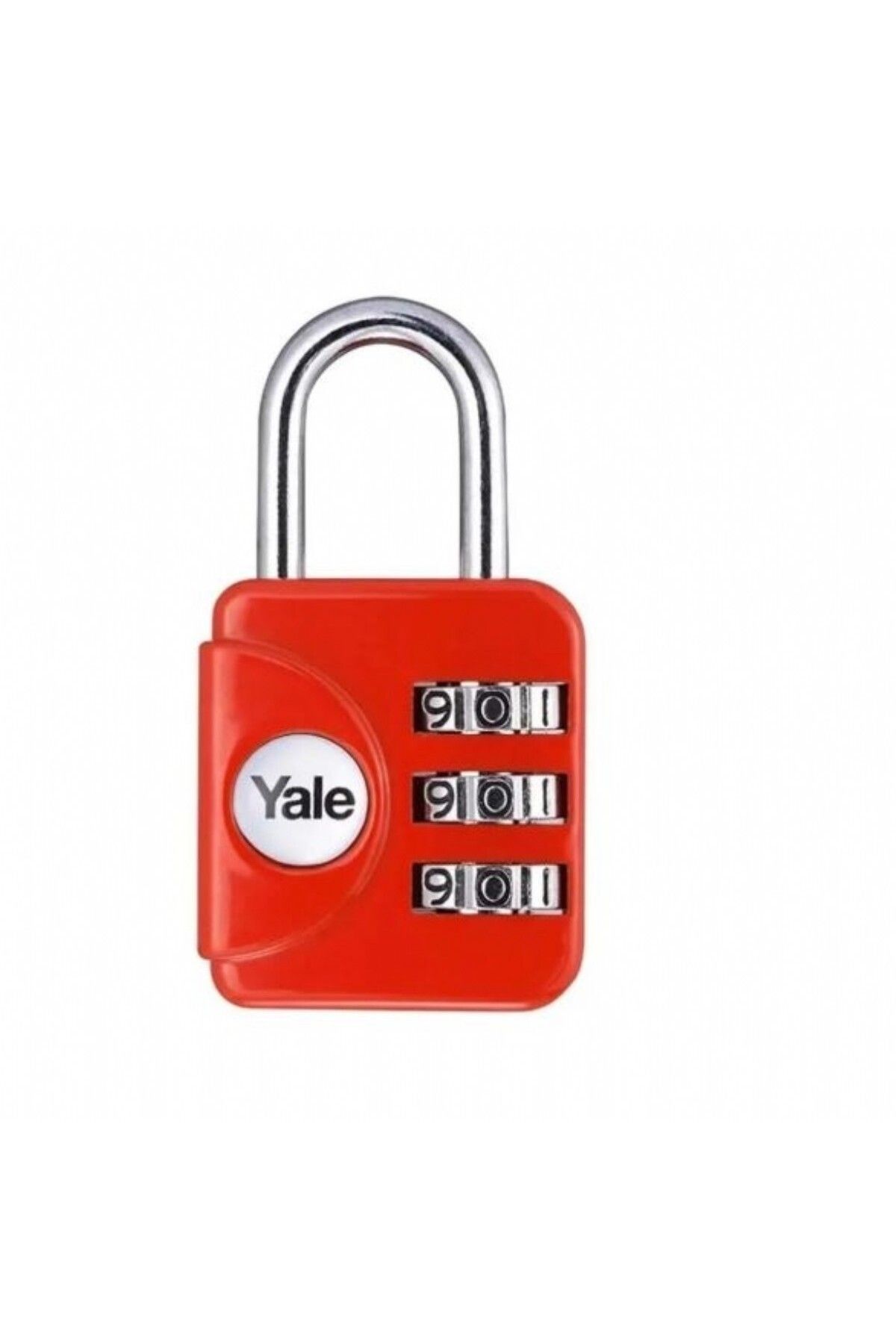 Yale Geniş Tip Mini Şifreli Asma Kilit Kırmızı