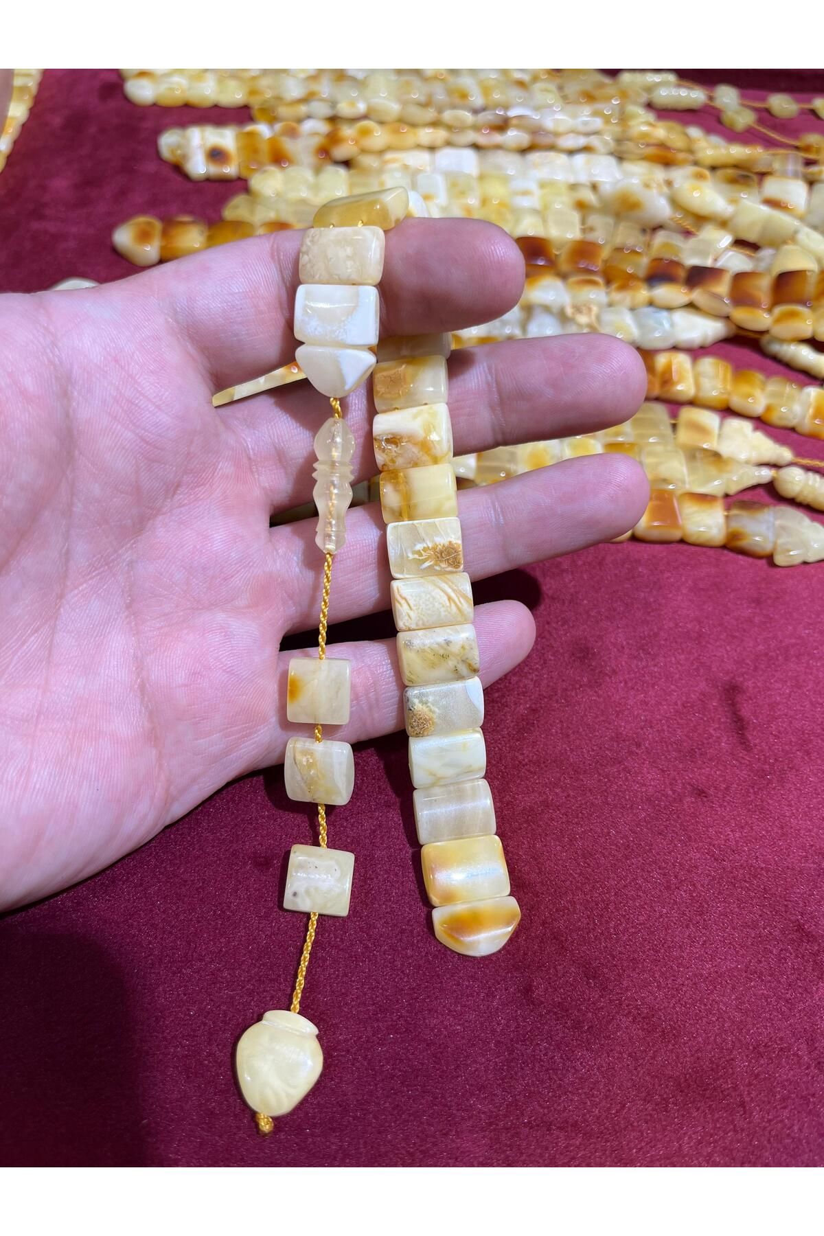 TTS TÜRK TESBİH SANATI 15gr Damla Kehribarı Zaza Tesbih